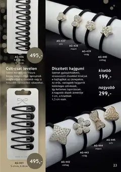 Katalógus Betly - Angyalka - amely érvényes a következő dátumtól: 07.11.2025 | Oldal: 23 | Termékek: Hajgumi, Virag