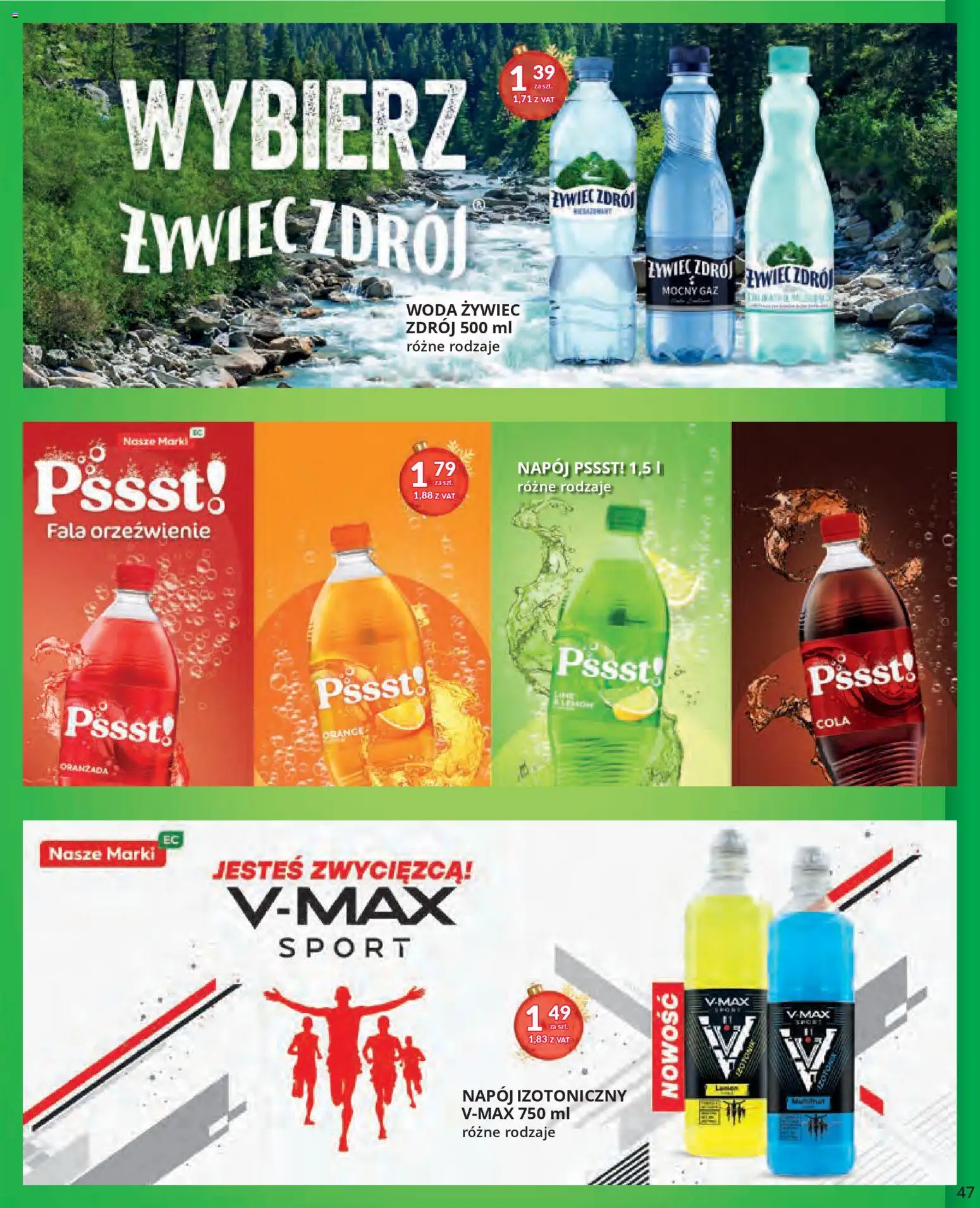 Eurocash Gazetka od 17.11.2025 | Strona: 47 | Produkty: Woda żywiec, Woda