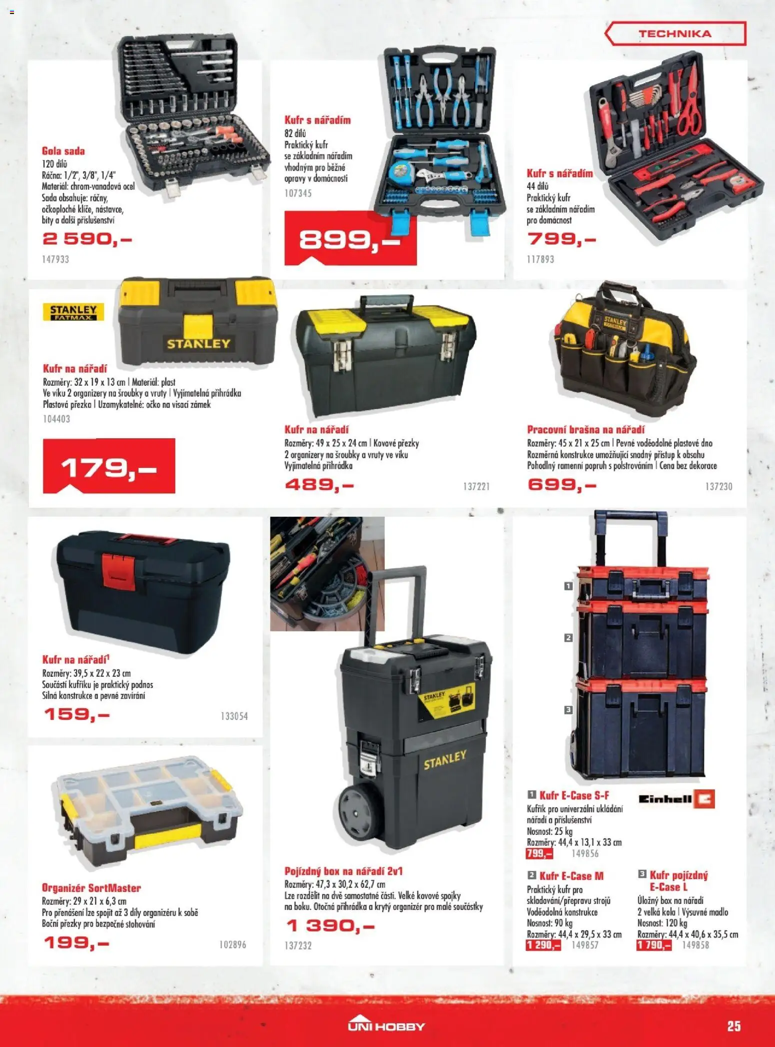 Uni Hobby leták od 29.01.2026 | Strana: 25 | Produkty: Box, Úložný box, Madlo, Nářadí