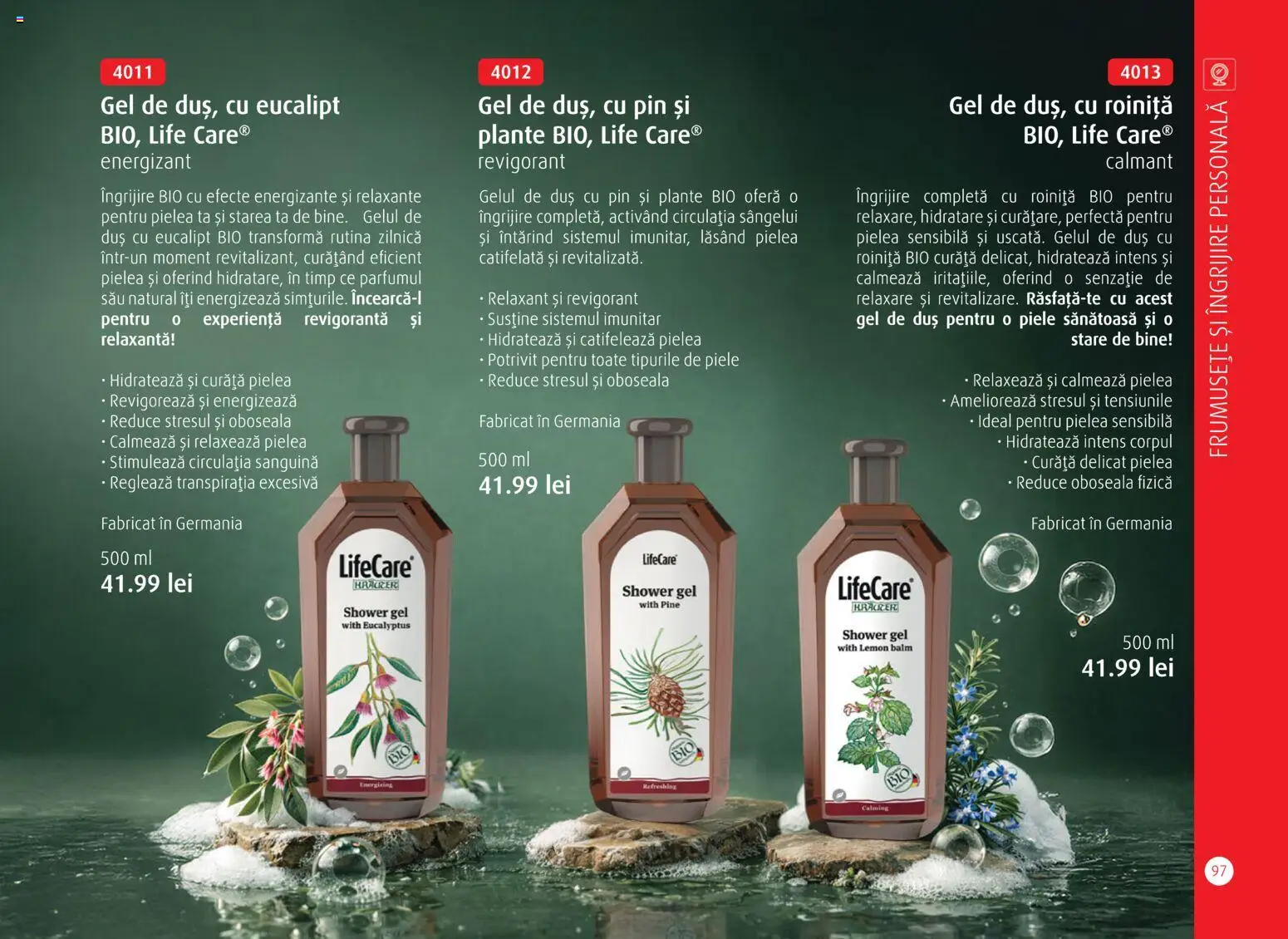 Noul catalog Life Care – valabil de la 01.04.2026 | Pagină: 99 | Produse: Şerit ödül, Duș, Gel de duș