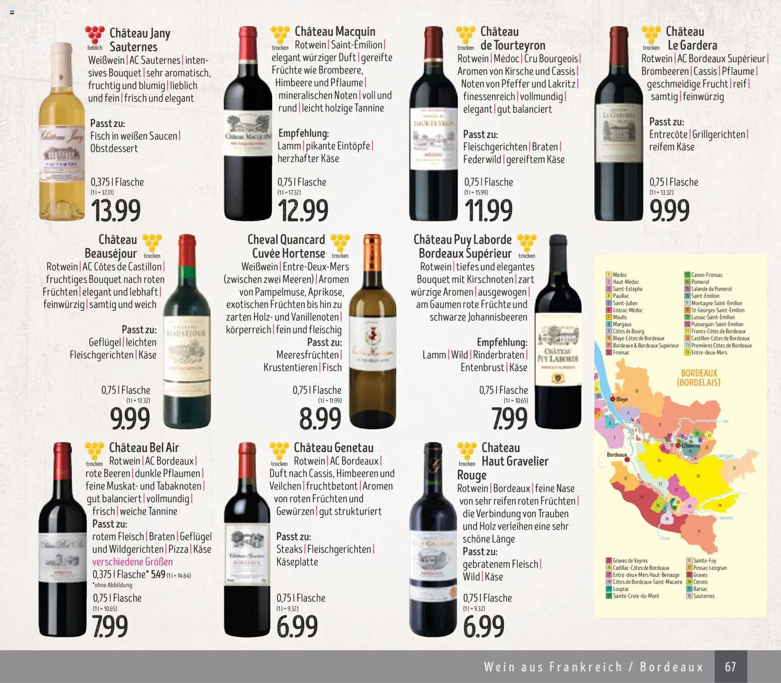 Edeka Struve Wein– und Spirituosen – gültig ab 14.11.2025 | Seite: 67 | Produkte: Käse, Trauben, Weißwein, Fleisch