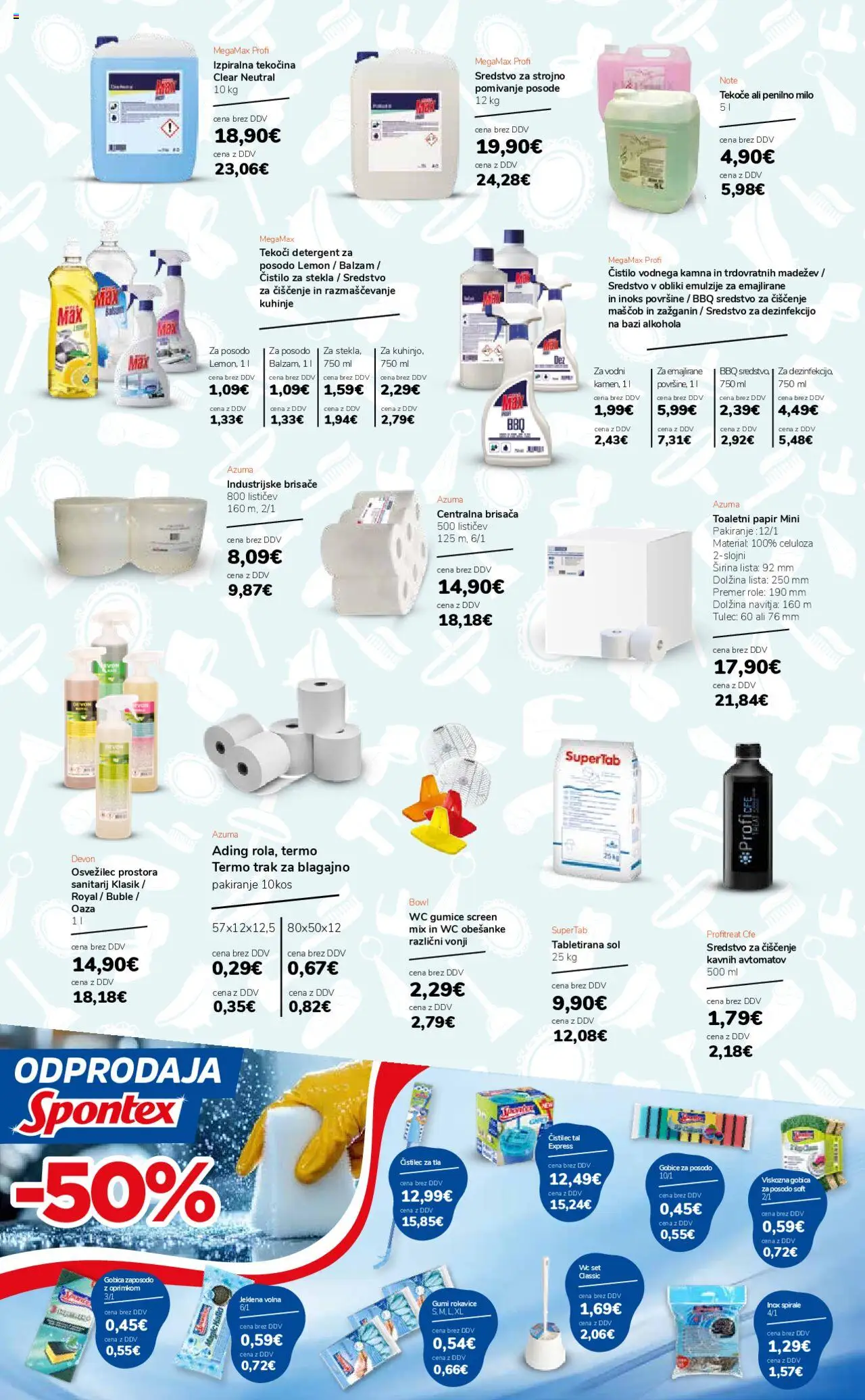 Novi Ahac katalog ponudbe – veljaven od 01.10.2025 | Stran: 26 | Izdelki: Toaletni papir, Brisača, Sol, Rokavice