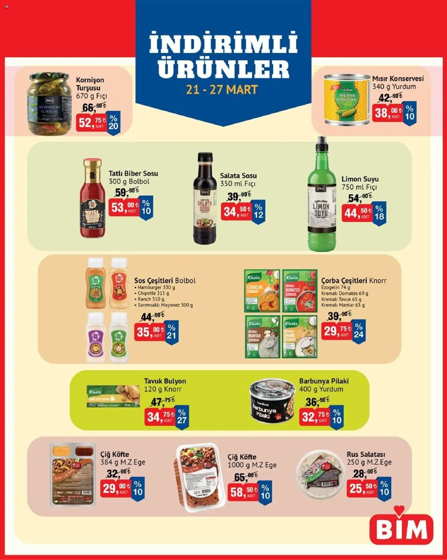 BİM - İndirimli Ürünler - 21.03.2026 tarihinden itibaren geçerlidir | Sayfa: 2 | Ürünler: Salata, Mayonez, Sos, Limon