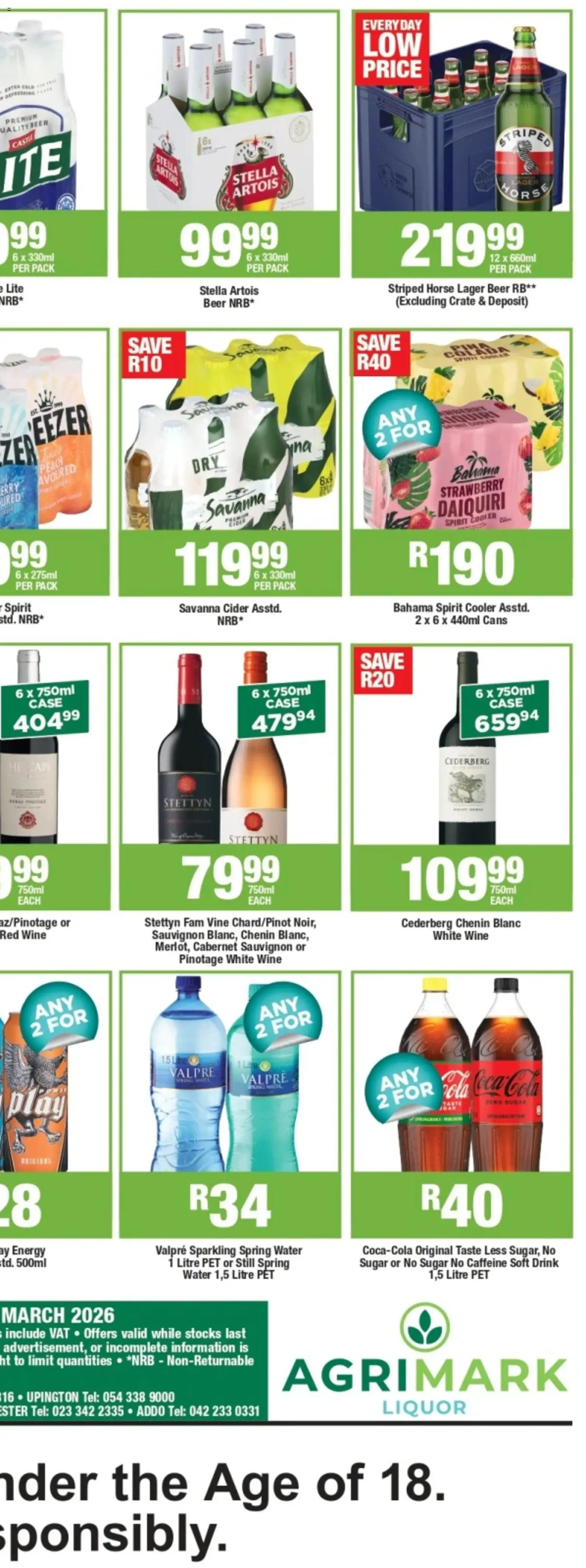 New Agrimark catalogue – valid from 25.02.2026 | Page: 4 | Products: Case, Cooler, Wine, Peach