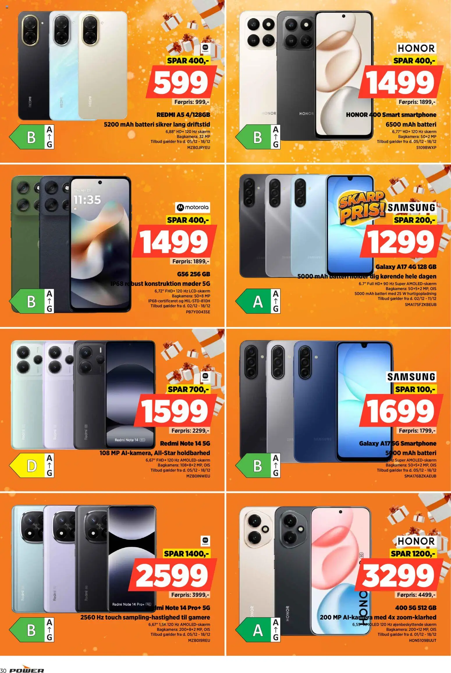 Power tilbudsavis – gyldig fra 02.12.2025 | Side: 30 | Produkter: Skærm, Smartphone, Batteri