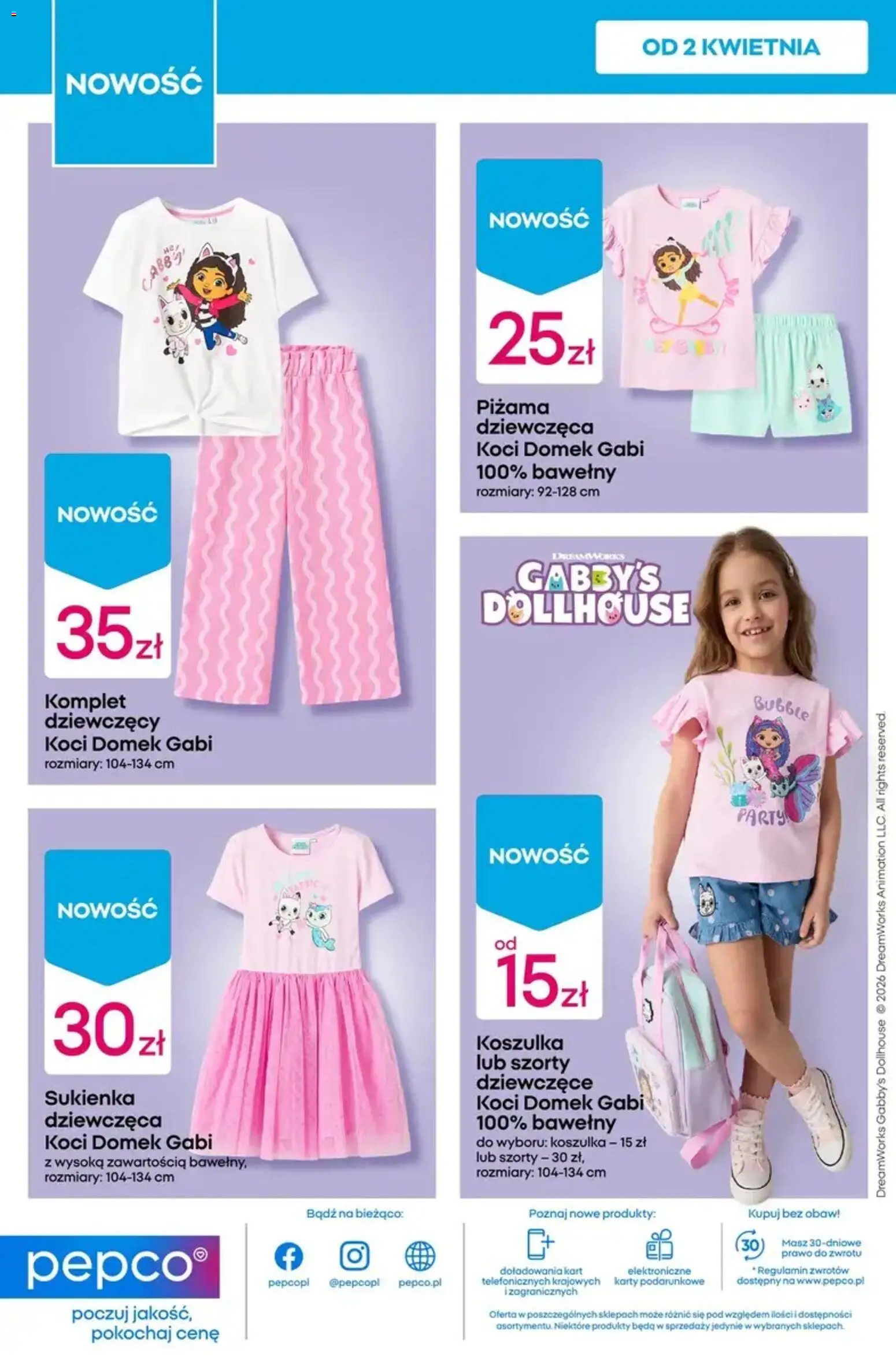 Pepco gazetka od 02.04.2026 | Strona: 10 | Produkty: Szorty, Piżama, Sukienka