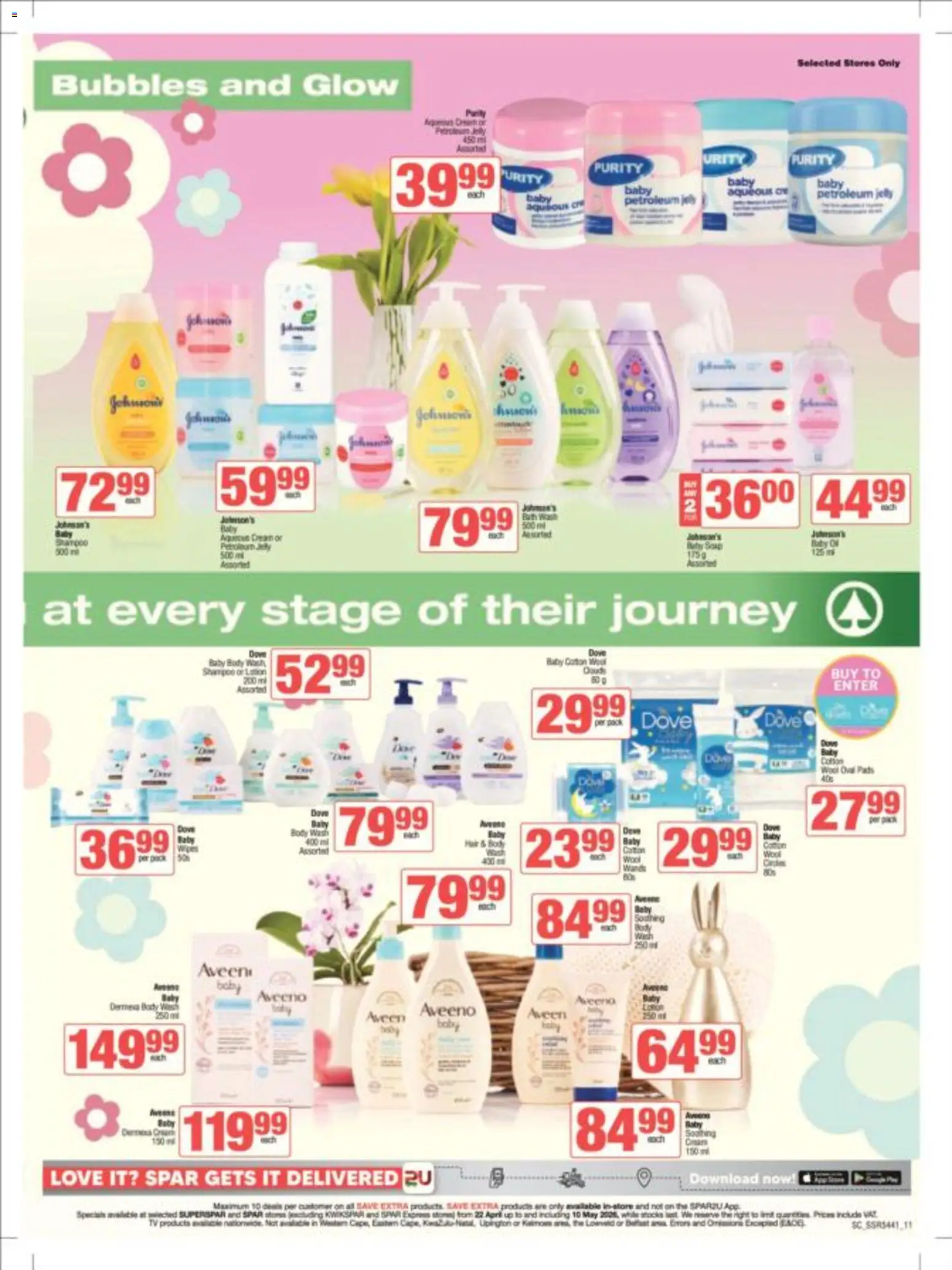 New Spar catalogue – valid from 22.04.2026 | Page: 10 | Products: Shampoo, Soap, Body wash, Petroleum jelly
