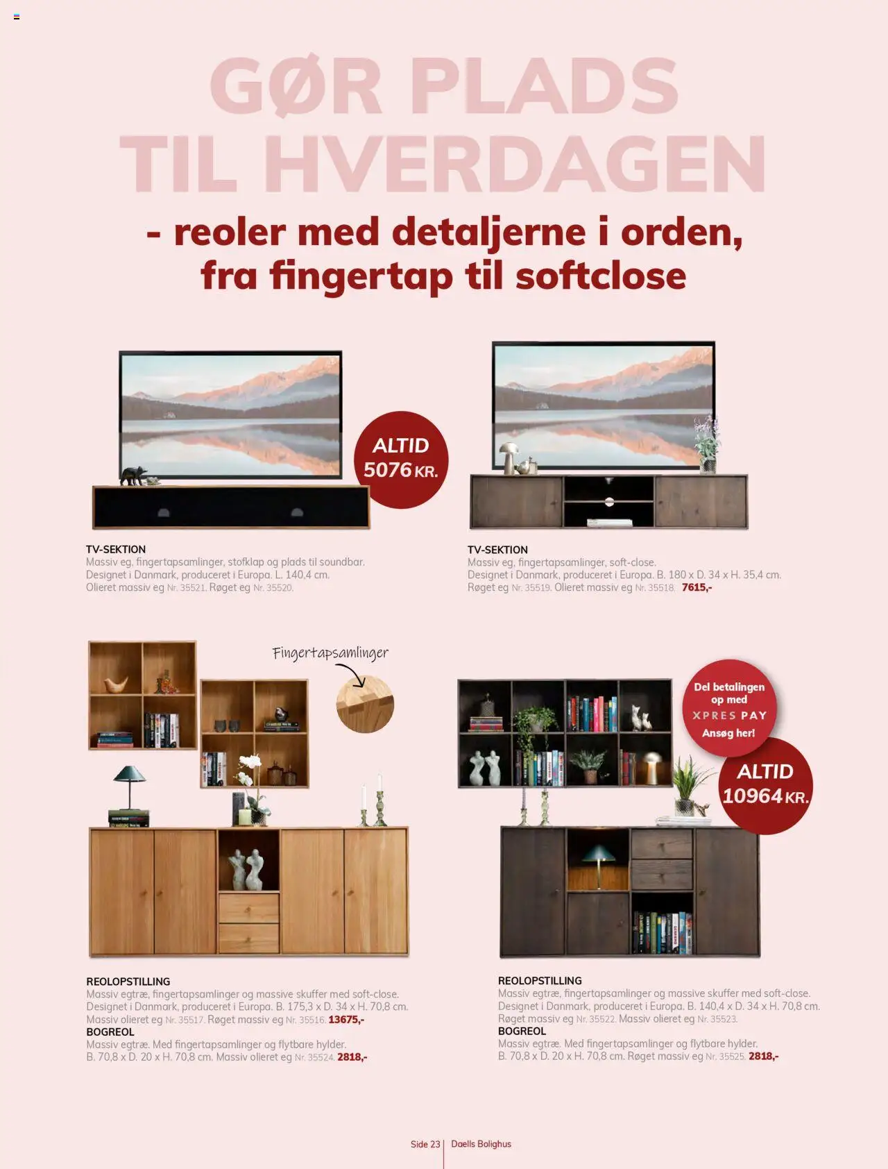 Daells Bolighus tilbudsavis – gyldig fra 14.08.2025 | Side: 23 | Produkter: Reoler