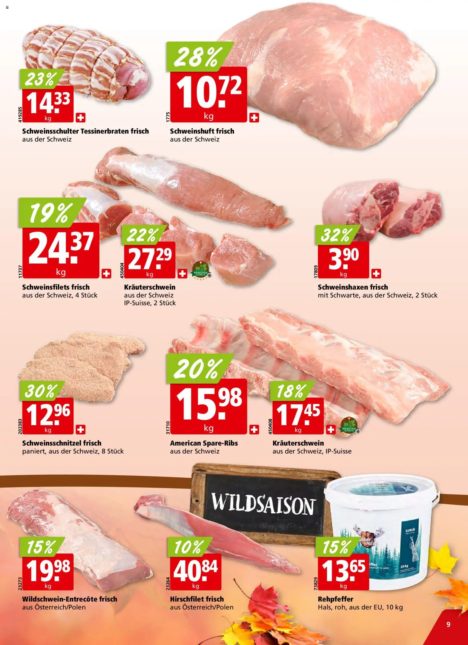 Aligro Aktionen Schlieren, Gossau SG, Frauenfeld, Rapperswil-Jona, Sargans, Bern, Brüttisellen, Pratteln, Emmen, Spreitenbach – gültig ab 03.11.2025 | Seite: 9