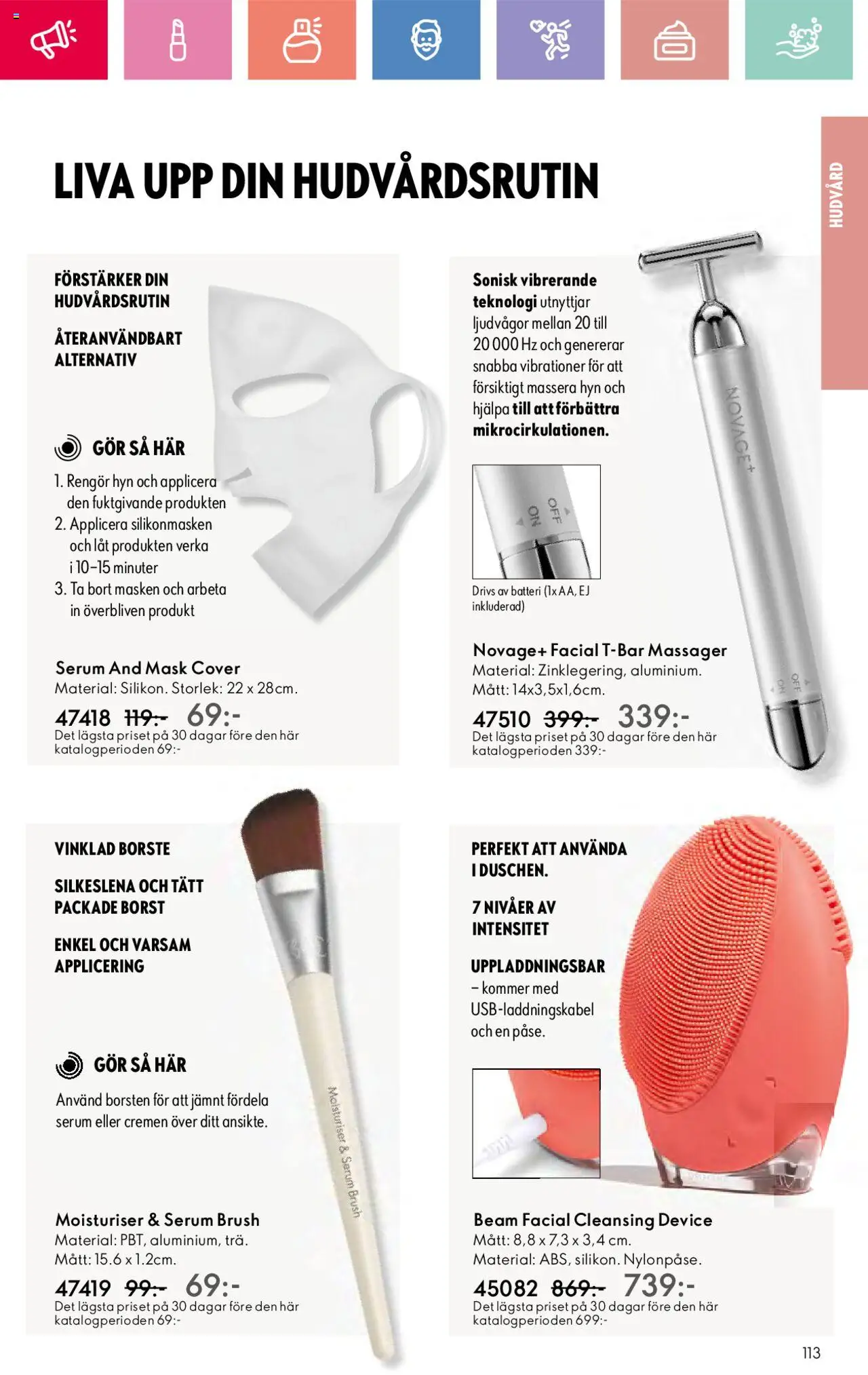 Oriflame reklamblad aktuell från 03.08.2025 | Sida: 113 | Produkter: Mask, Batteri, Serum