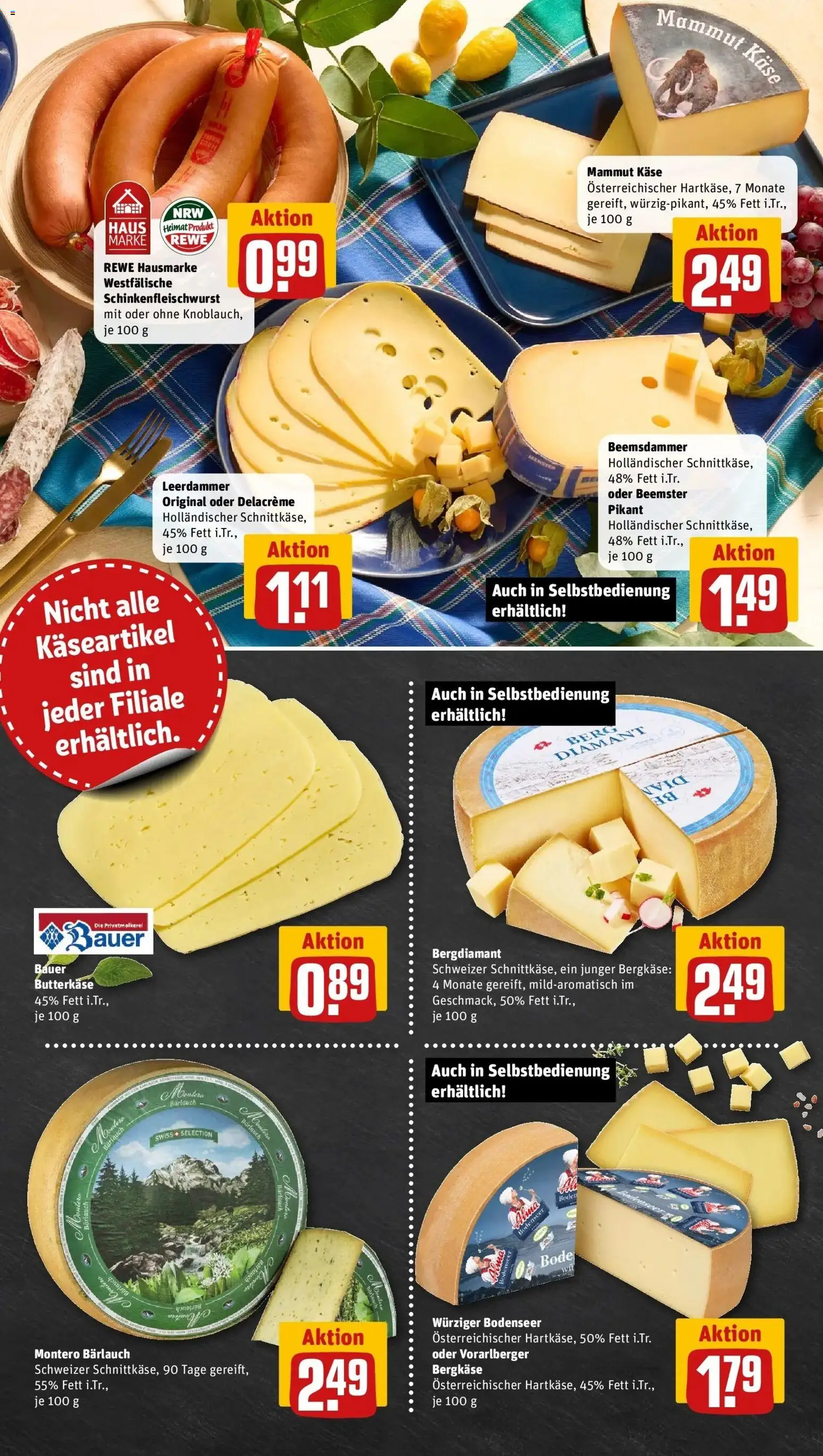 Rewe Prospekt Recklinghausen	 – gültig ab 15.03.2026 | Seite: 9 | Produkte: Käse, Leerdammer
