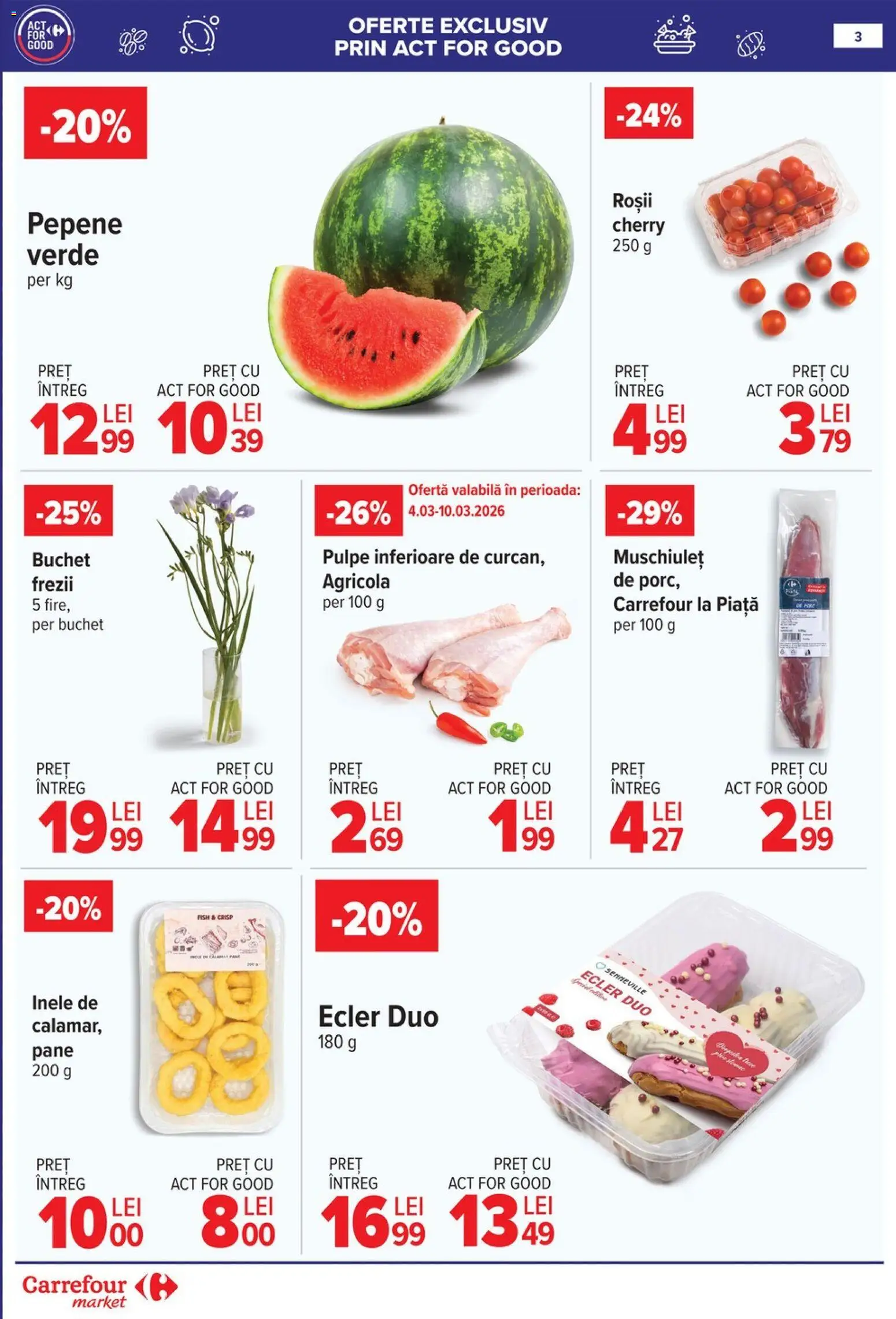 Noul catalog Carrefour – valabil de la 25.02.2026 | Pagină: 6 | Produse: Grill, Amandină, Tort, Carne tocată