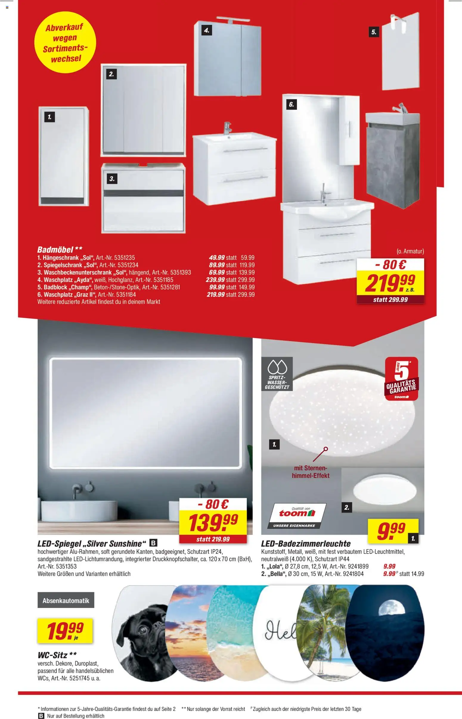Toom Baumarkt Prospekt 	 – gültig ab 01.12.2025 | Seite: 10 | Produkte: Armatur, Spiegelschrank, Hängeschrank, Wasser