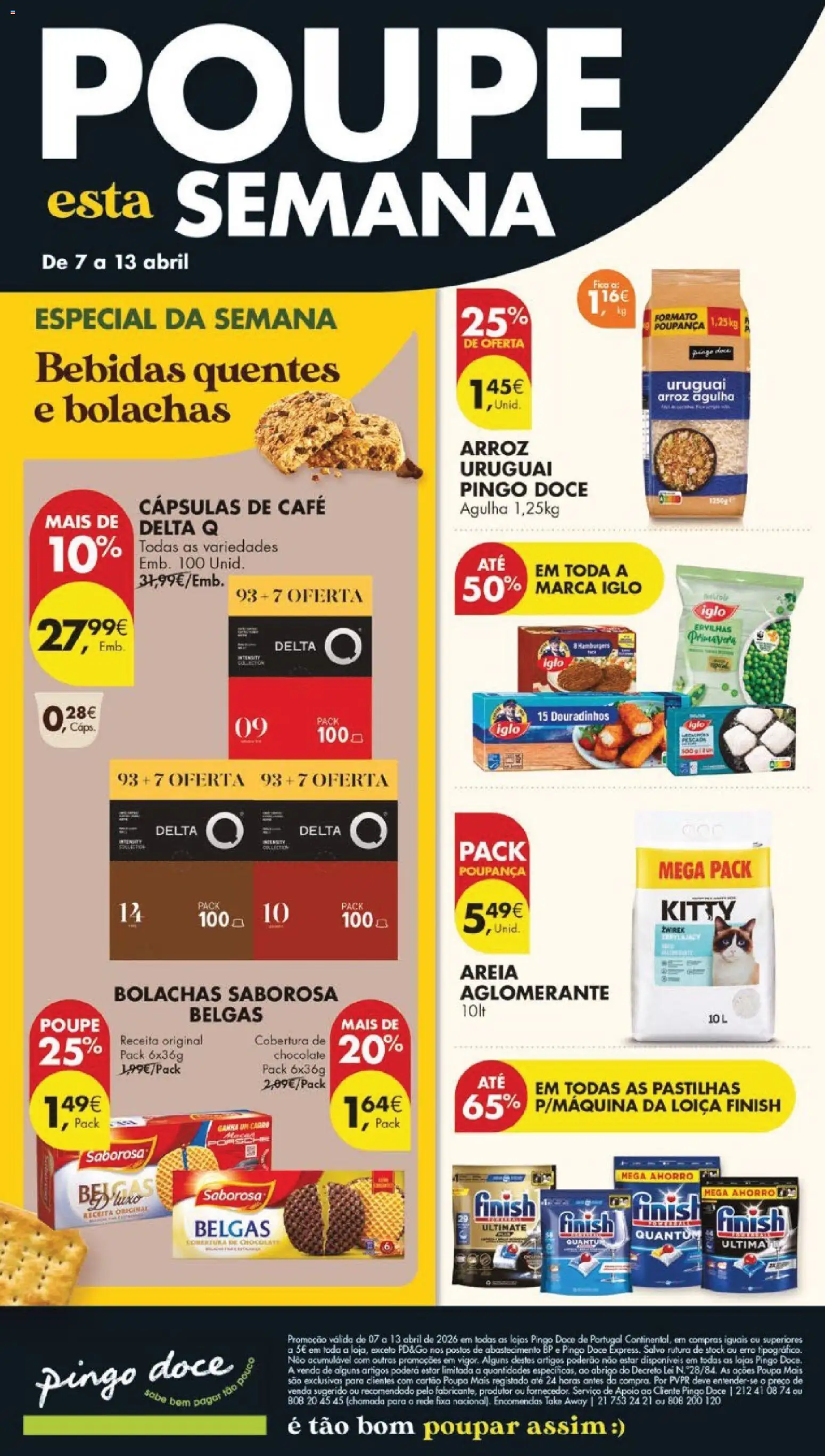 Pingo Doce folheto │ válido de 07.04.2026 | Página: 56 | Produtos: Areia, Pescada, Delta q, Chocolate