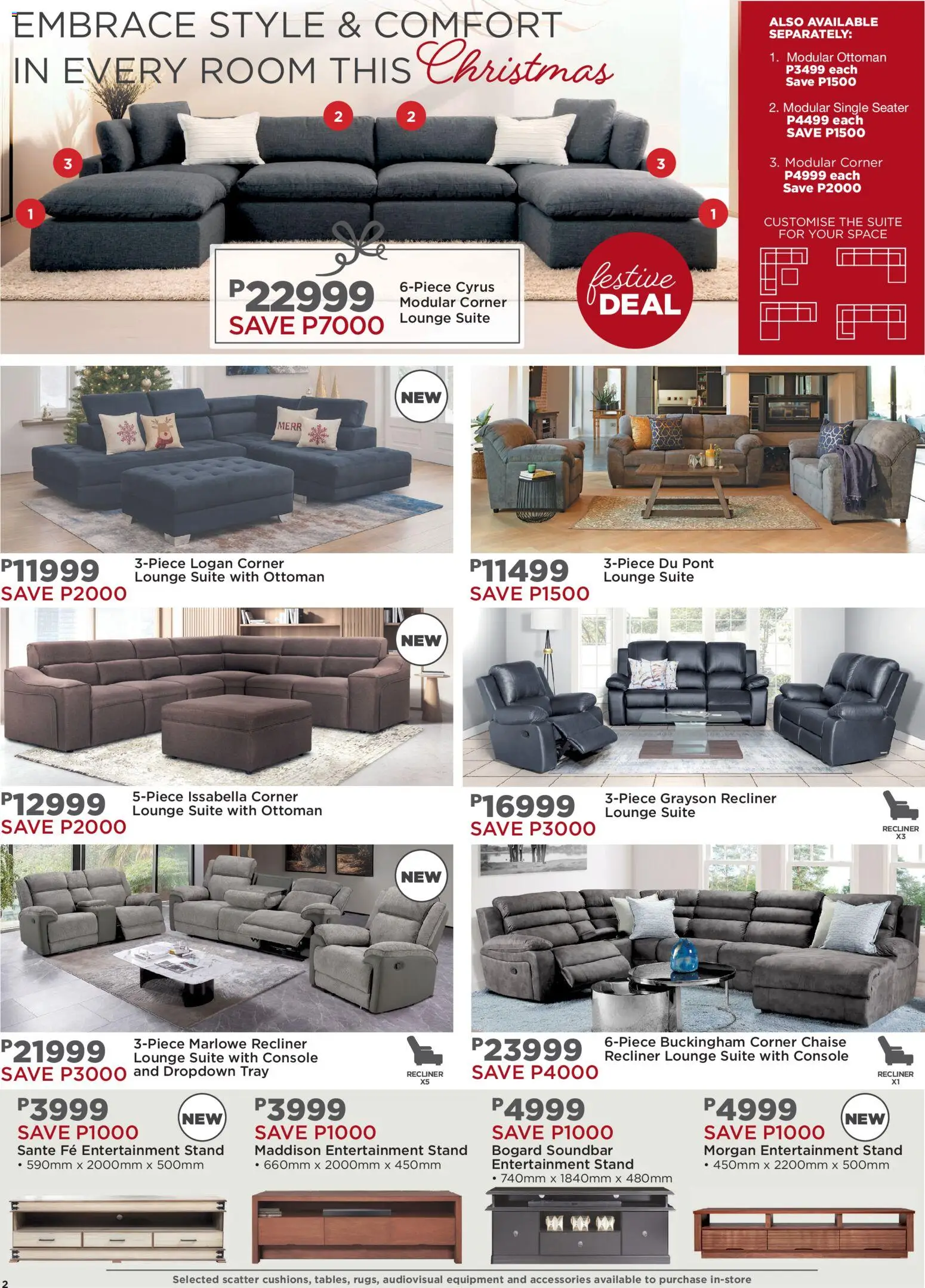 New House and Home catalogue – valid from 24.11.2025 | Page: 7 | Products: Tray, Lounge suite, Ottoman, Chaise
