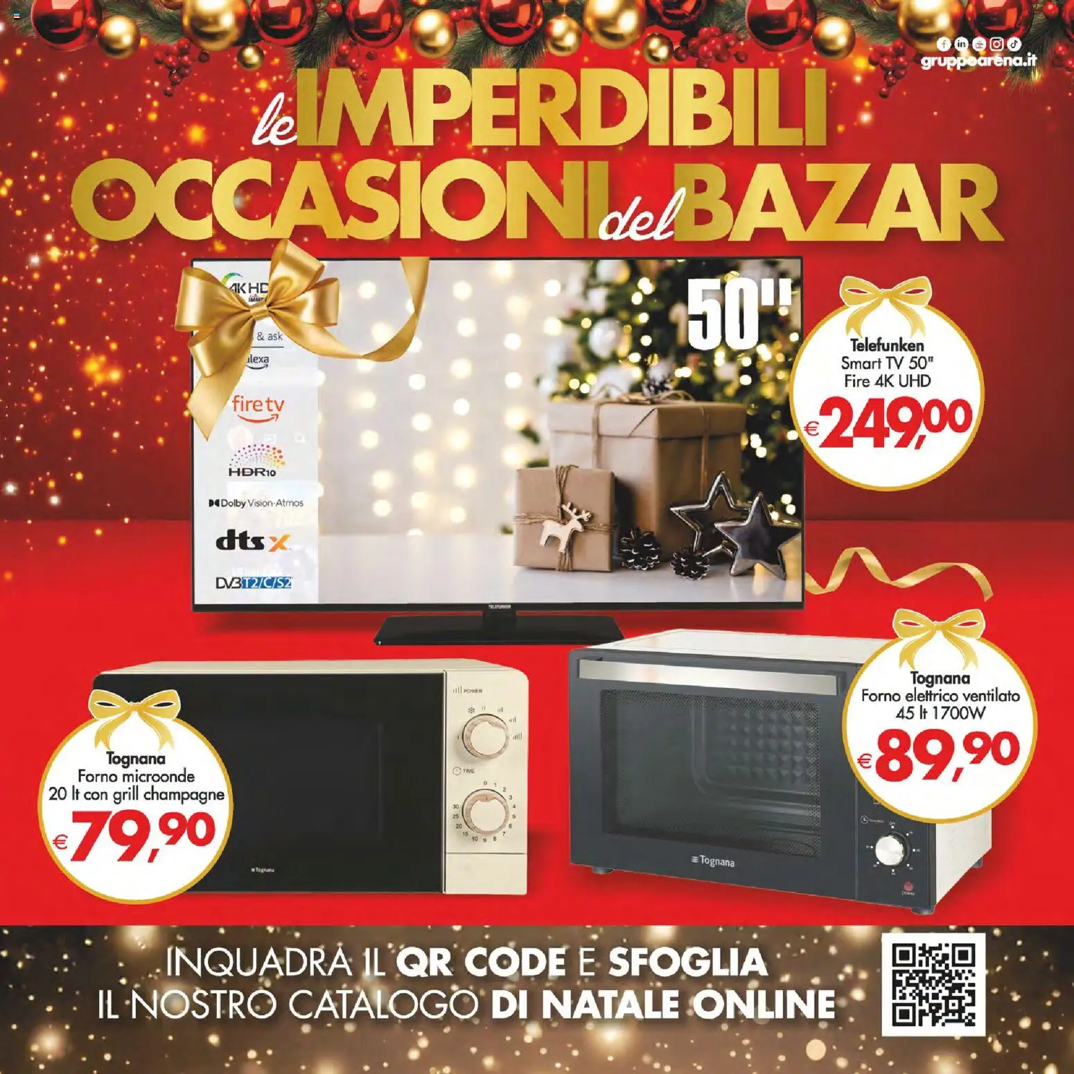 Volantino Decò del 16.12.2025 | Pagina: 32 | Prodotti: smart TV, Champagne, Forno, Forno elettrico
