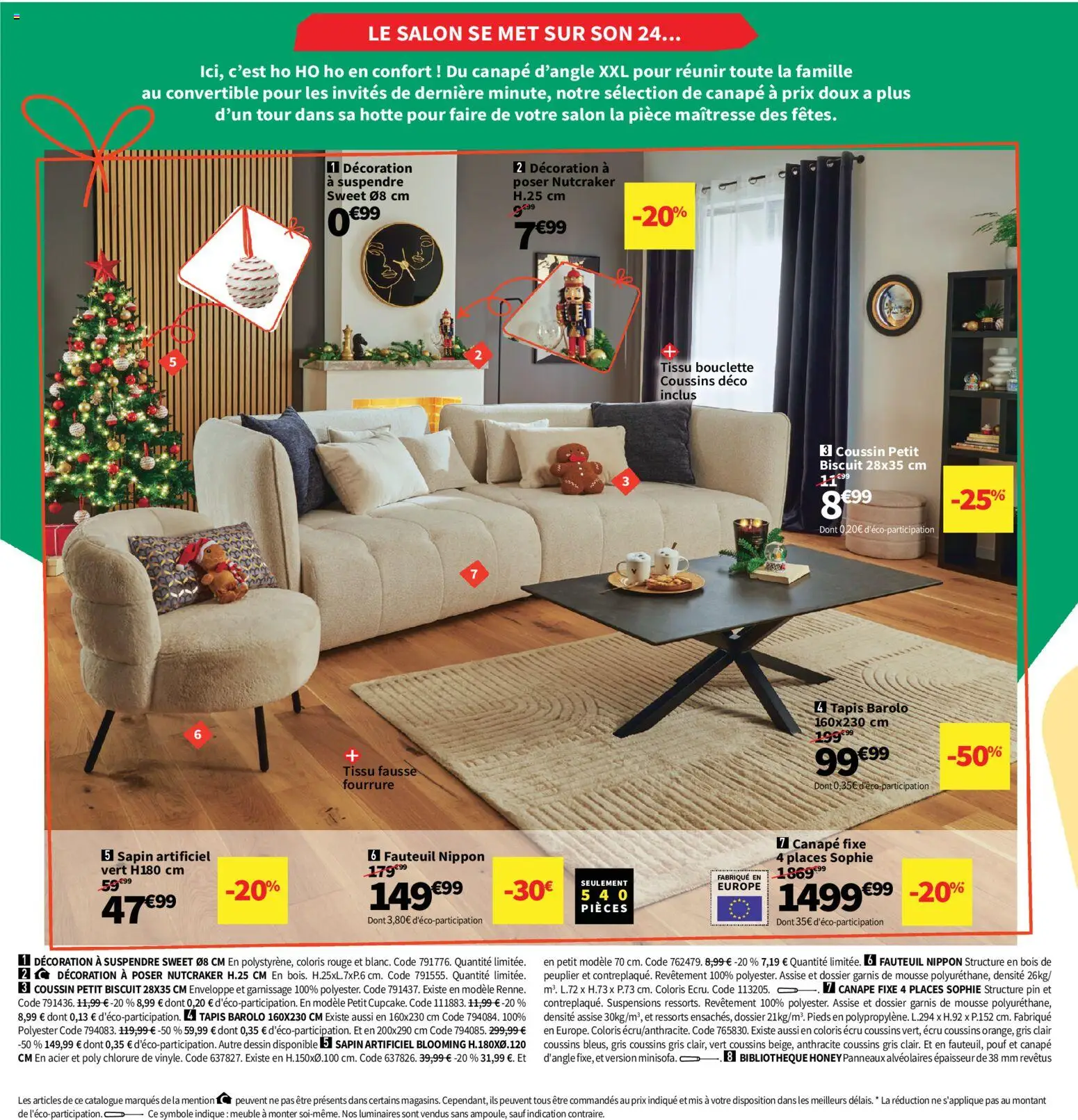 {H1} | Page: 6 | Produits: Meuble, Sapin artificiel, Canapé, Fauteuil