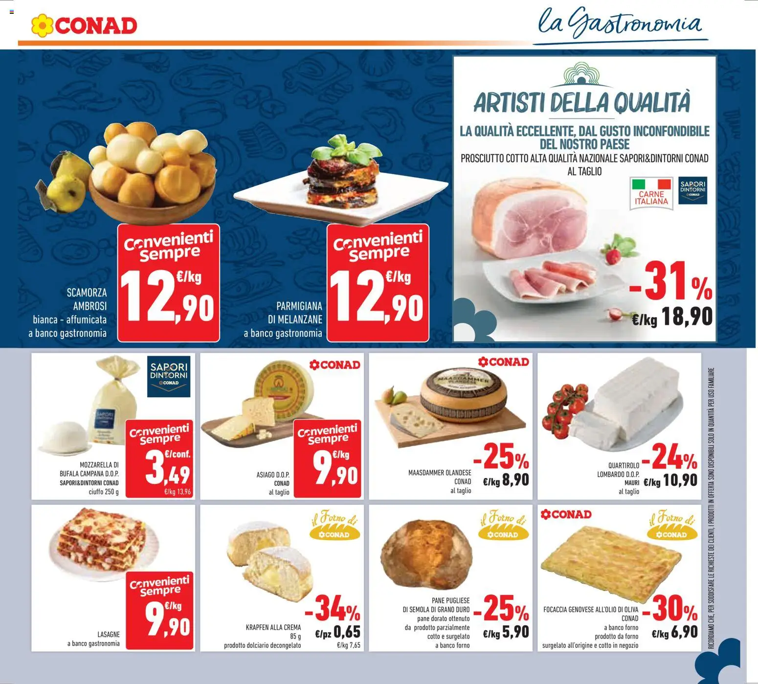 Volantino Conad del 11.03.2026 | Pagina: 13 | Prodotti: Crema, Pane, Melanzane, Il forno