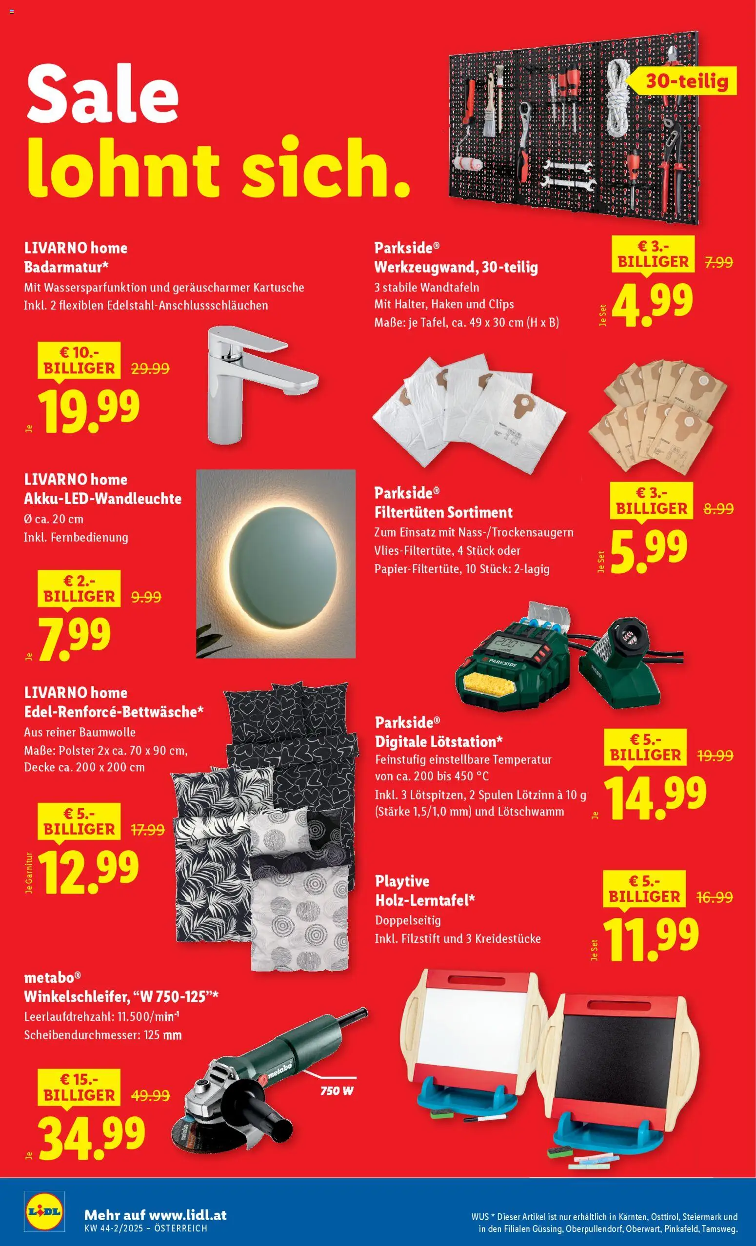 Lidl Flugblatt - Oberpullendorf, Güssing, Oberwart gültig ab 30.10.2025 | Seite: 24 | Produkte: Decke