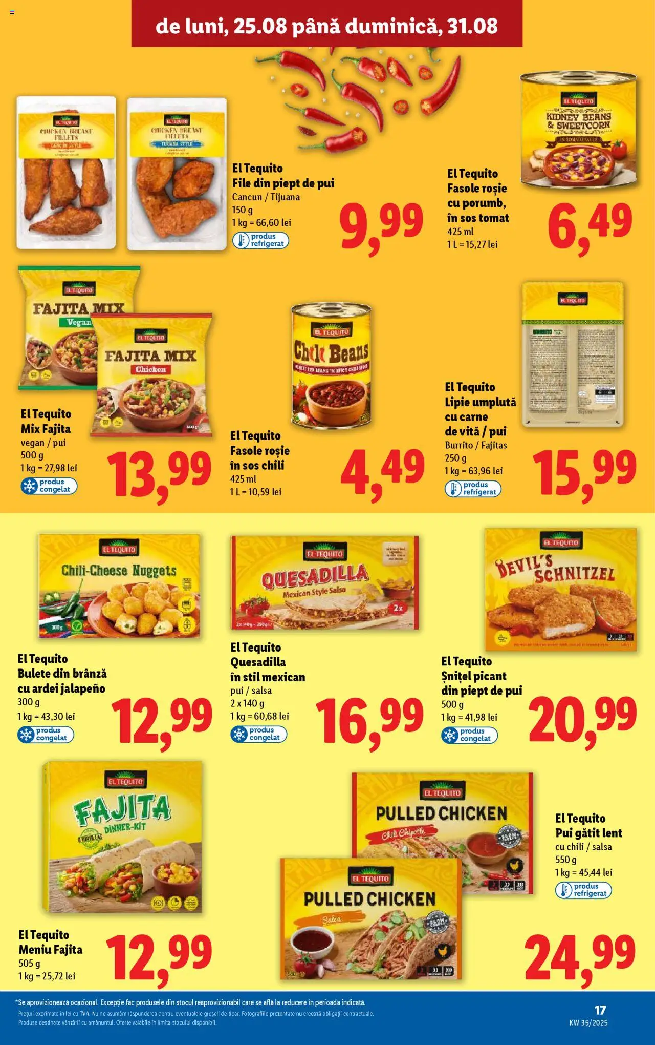 Catalog Lidl – valabil de la 25.08.2025 | Pagină: 17 | Produse: Babak, Ardei, Brânză, Carne De Vită