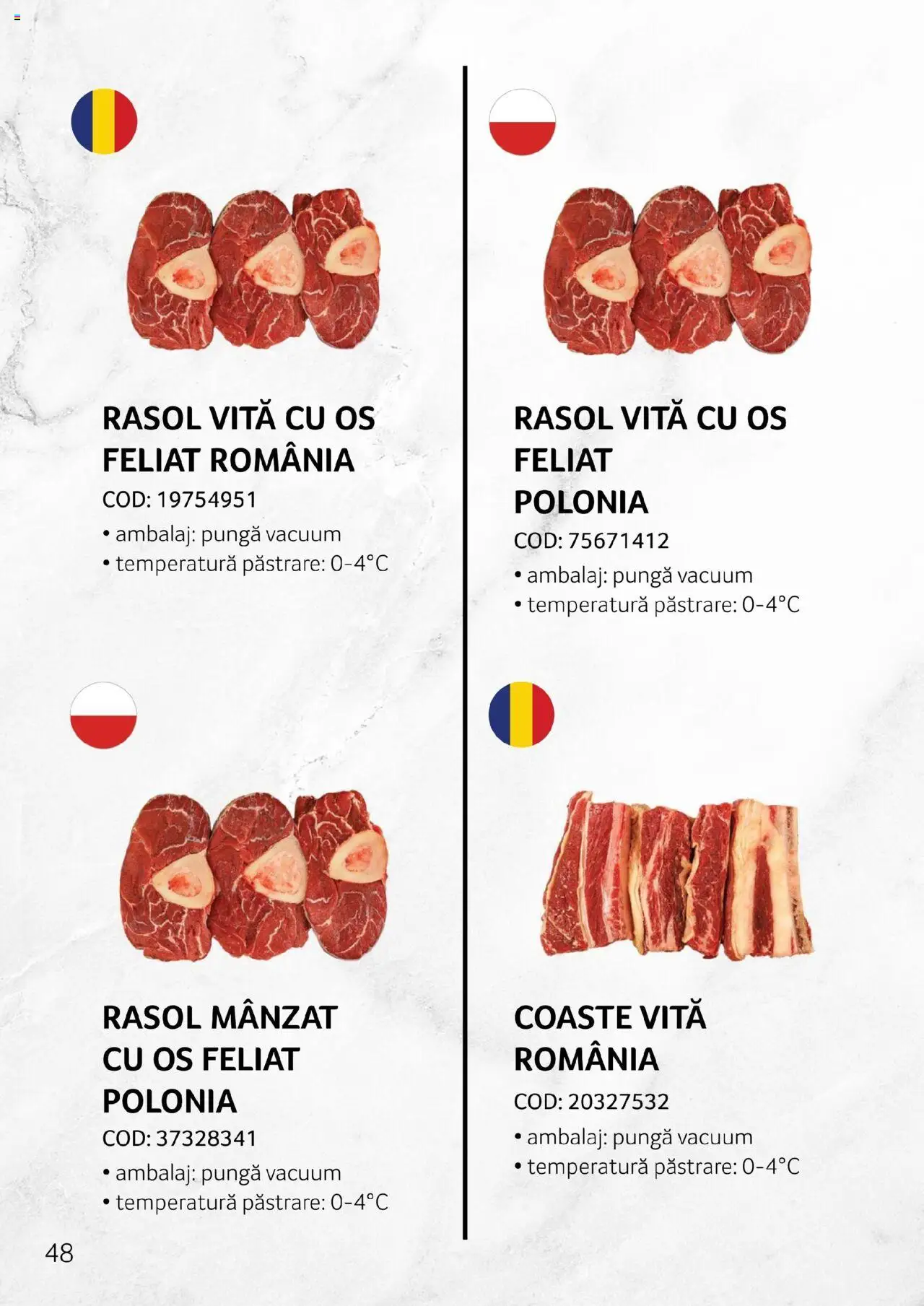 Noul catalog Selgros – valabil de la 27.04.2023 | Pagină: 48 | Produse: Pungă, Carne De Porc, Carne De Vită, Rasol