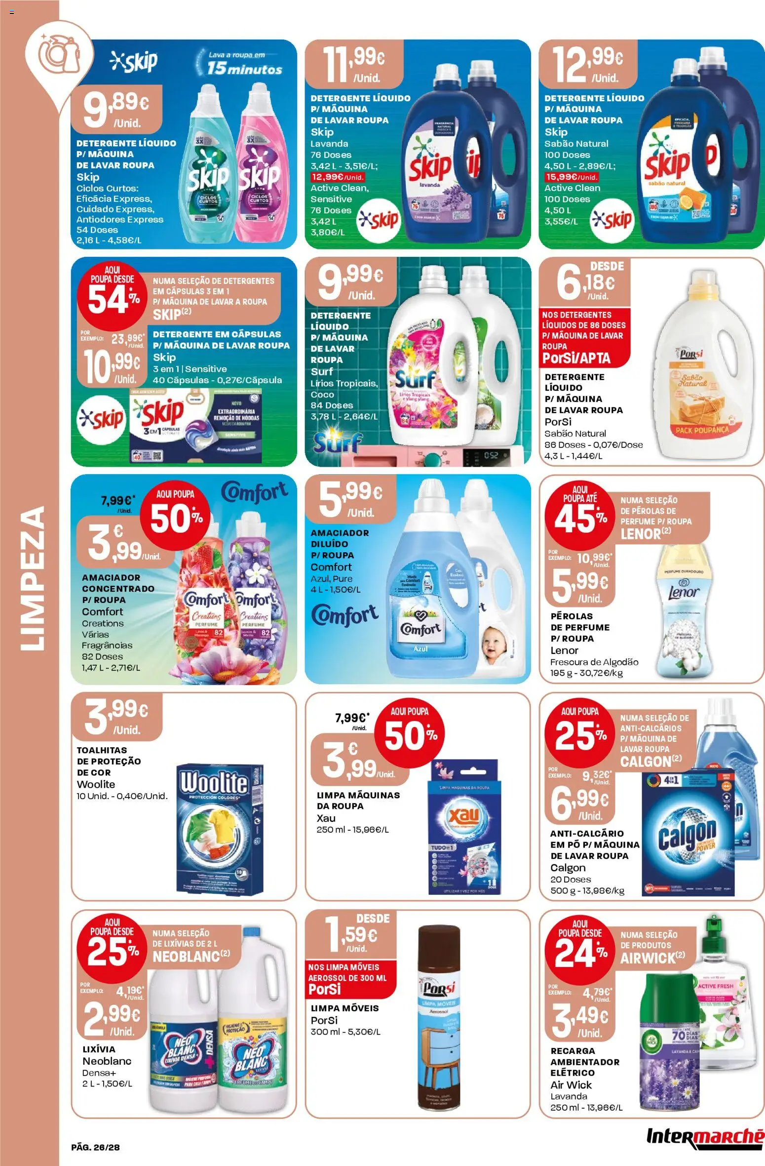 Intermarché Folheto Contact │ válido de 26.03.2026 | Página: 26 | Produtos: Perfume, Algodão, Sabão, Detergente