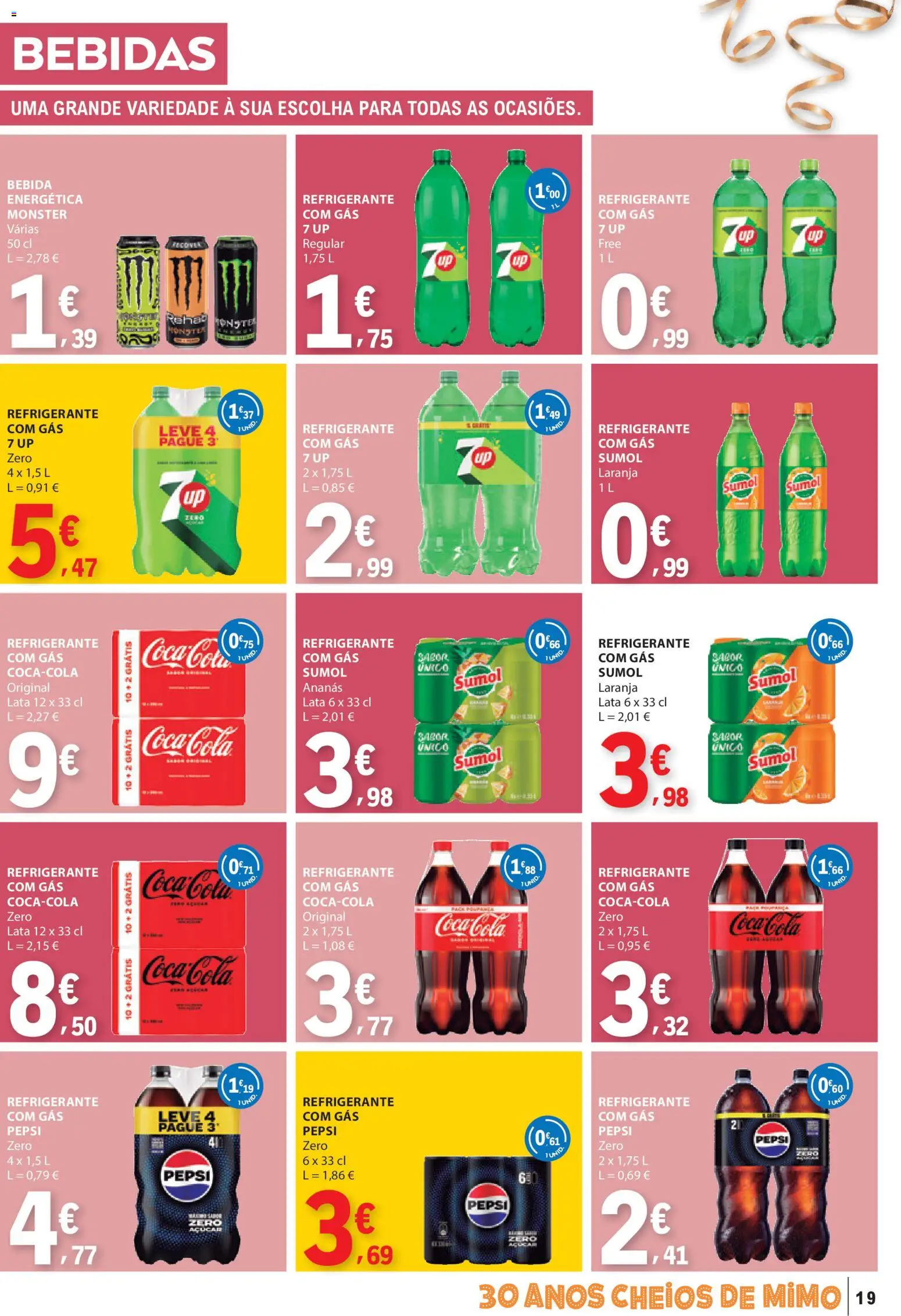 E.Leclerc folheto │ válido de 26.12.2025 | Página: 19 | Produtos: Refrigerante, Açúcar, Bebida