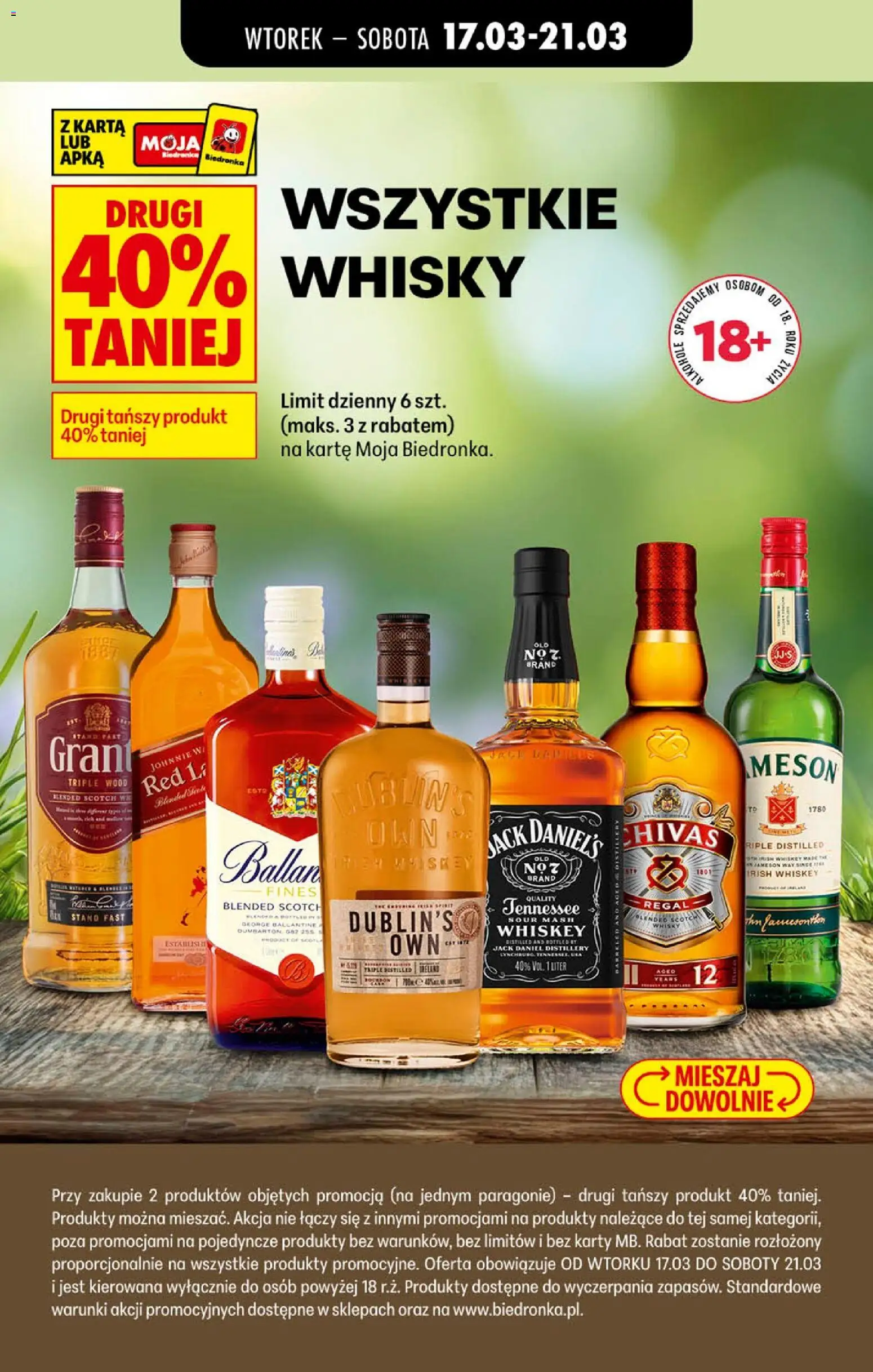 Biedronka Polsko leták - Czas na toast od 09.03.2026 | Strana: 2 | Produkty: Chivas, Jameson, Jack Daniel’s, Regál