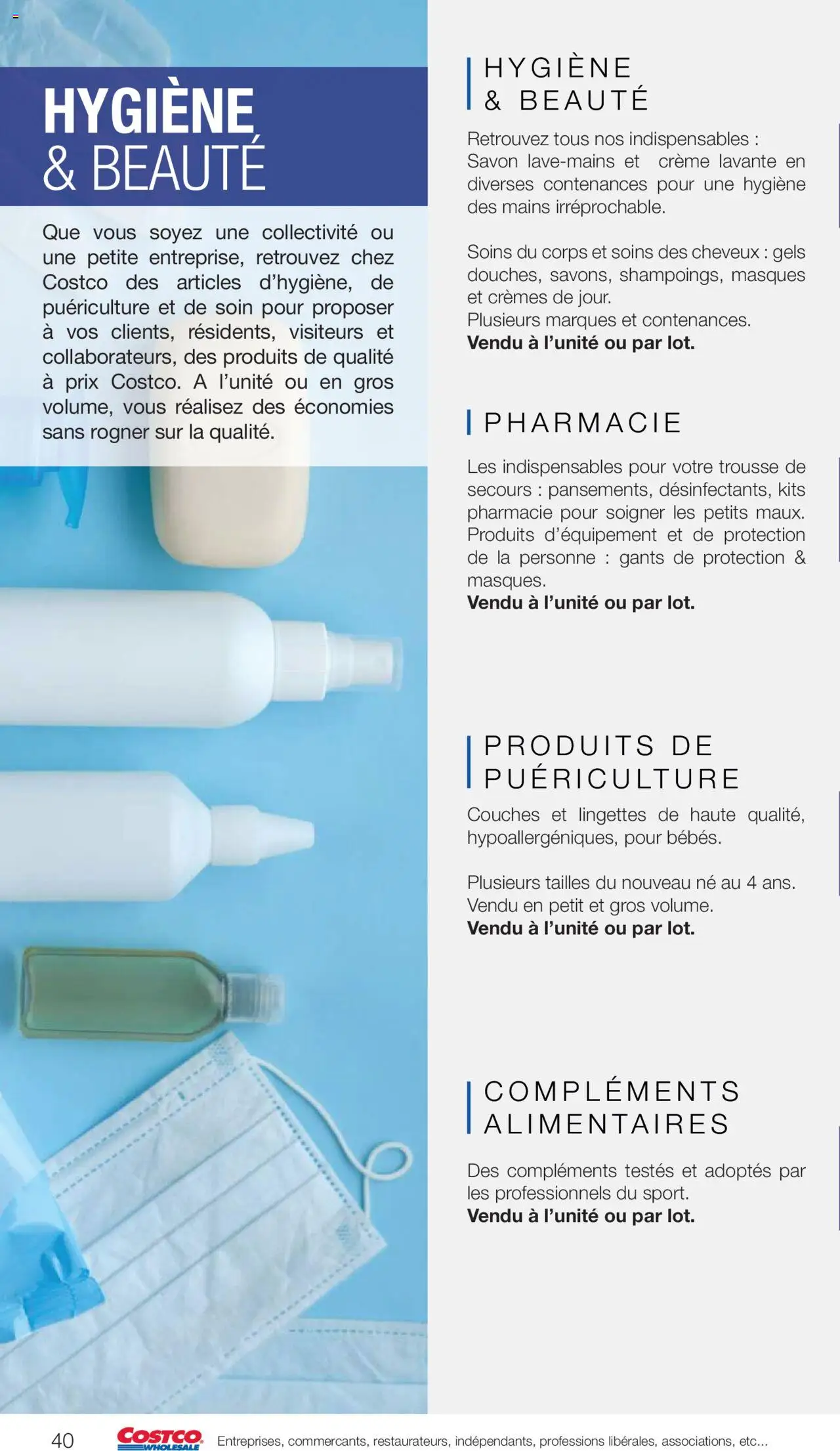  | Page: 40 | Produits: Couches, Savon, Crème, Gants
