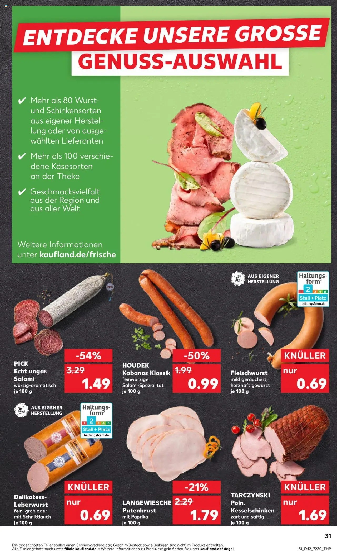 Kaufland prospekt Bremen	 – gültig ab 16.10.2025 | Seite: 31 | Produkte: Theke, Paprika, Wurst, Salami