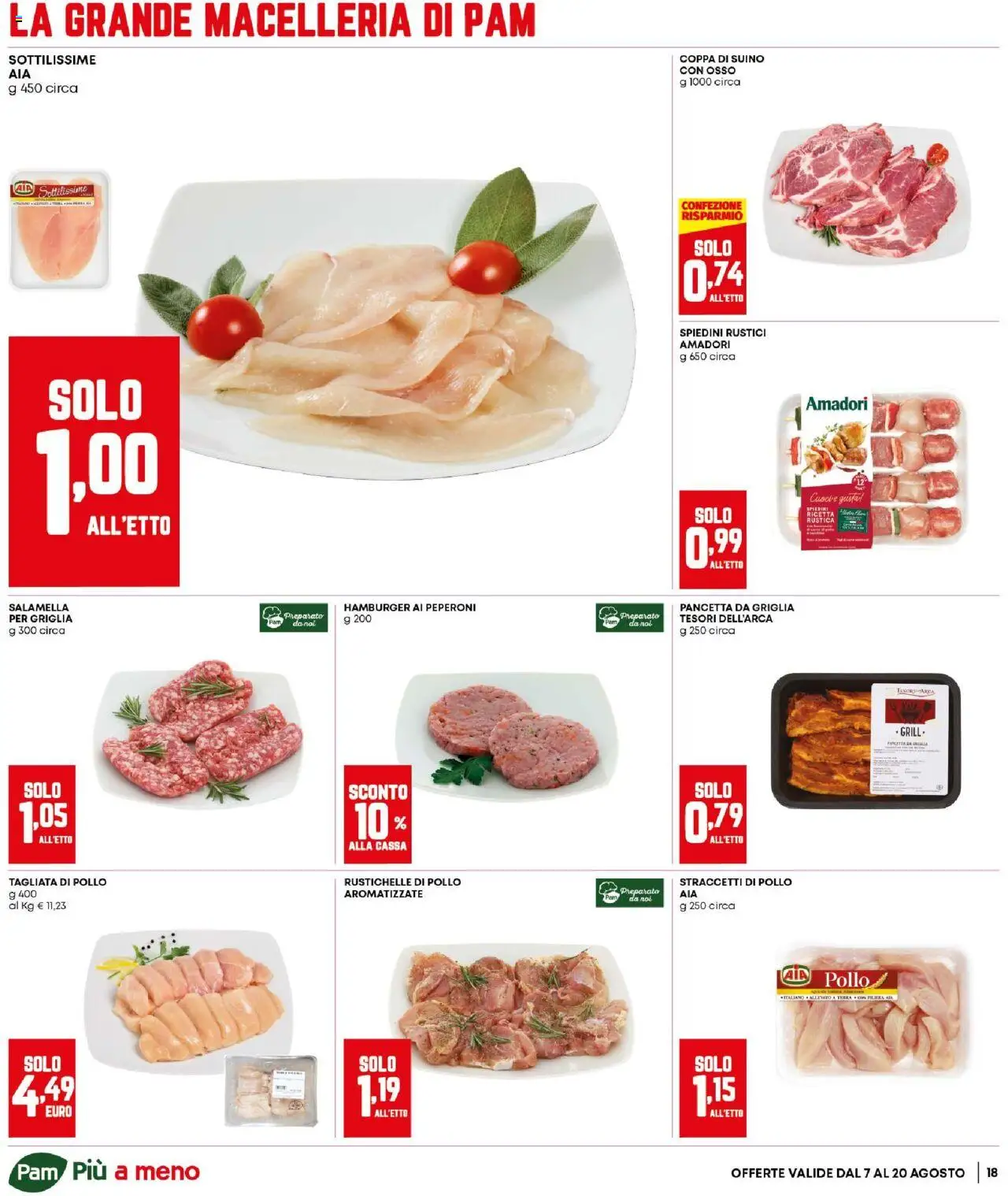 Volantino Panorama del 07.08.2025 | Pagina: 18 | Prodotti: Pollo, Peperoni, Griglia, Rustici