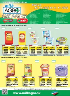 Milk Agro leták platný od 29.10.2025