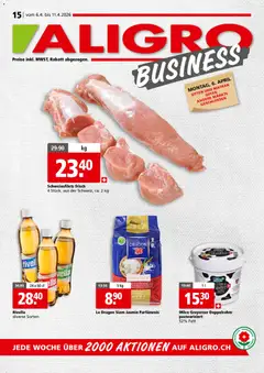 Aligro aktionen Business Chavannes, Matran, Genf, Sitten ab 06.04.2026 gültig