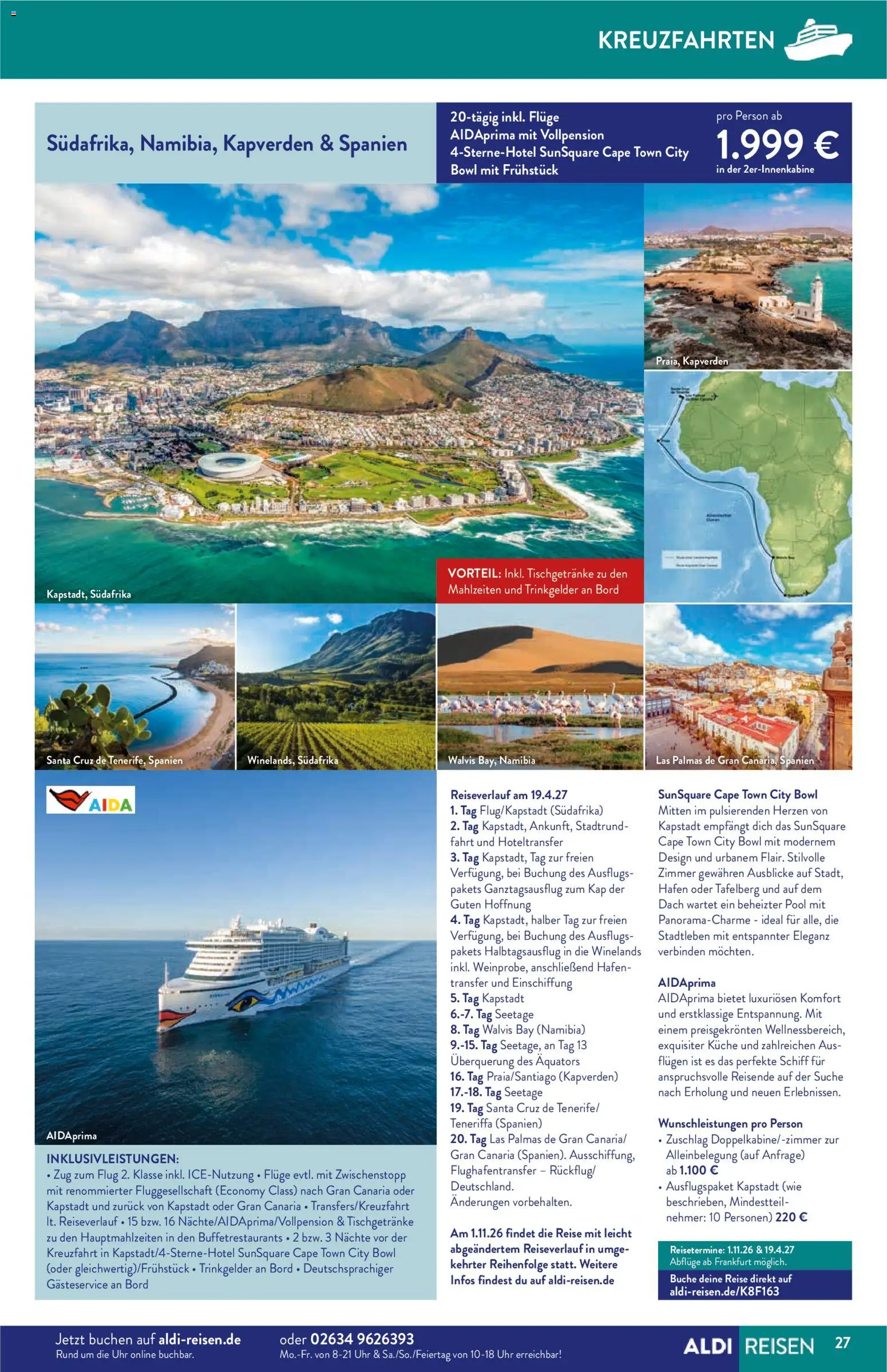 Aldi Reisen Prospekt 	 – gültig ab 01.12.2025 | Seite: 27
