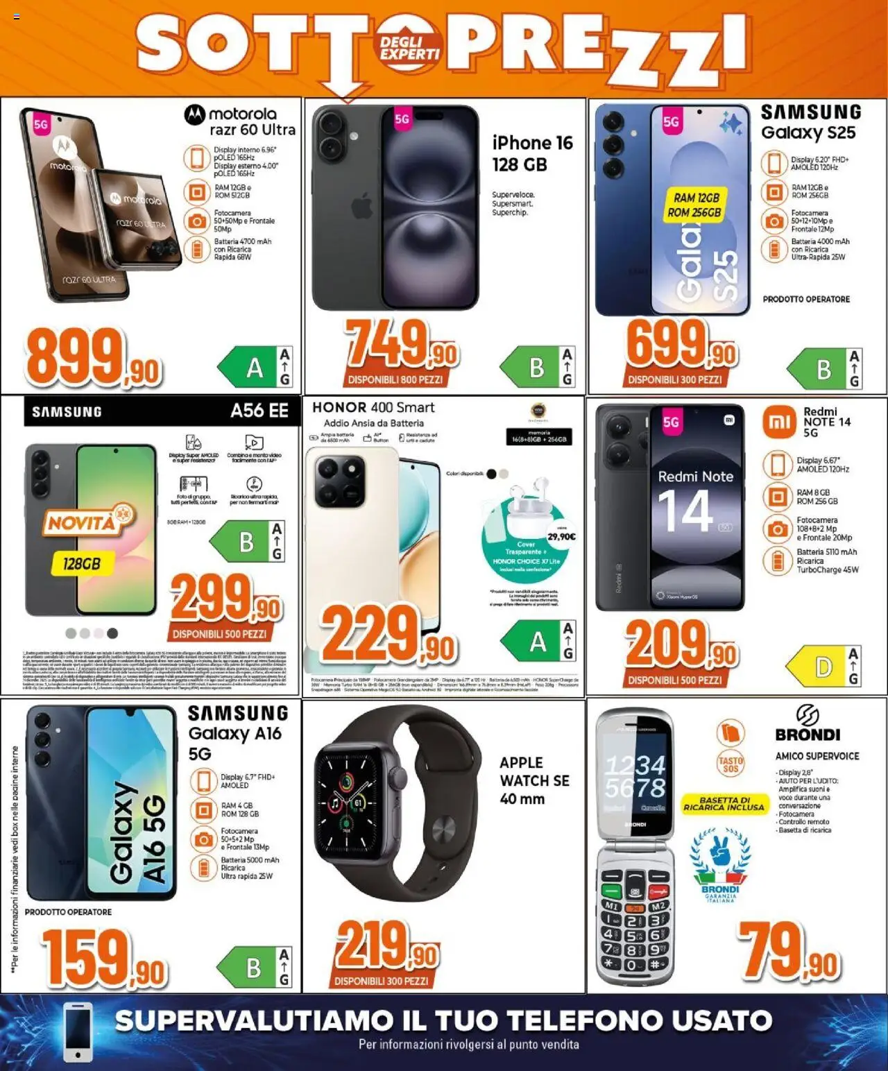 Volantino Expert del 02.10.2025 | Pagina: 2 | Prodotti: Iphone, Video, Batteria, Samsung