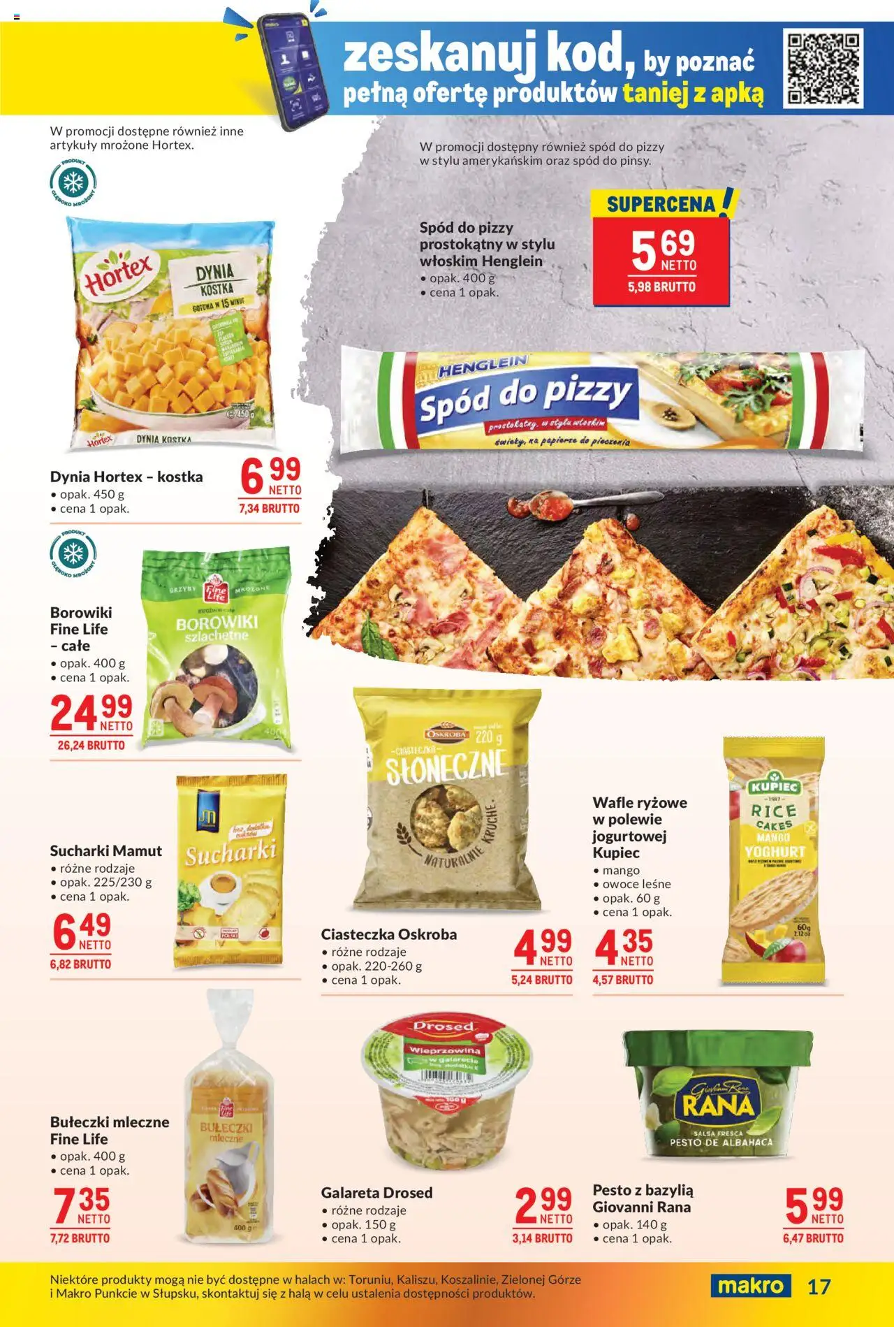 Makro Gazetka od 16.09.2025 | Strona: 17 | Produkty: Dynia, Wafle, Wieprzowina, Owoce