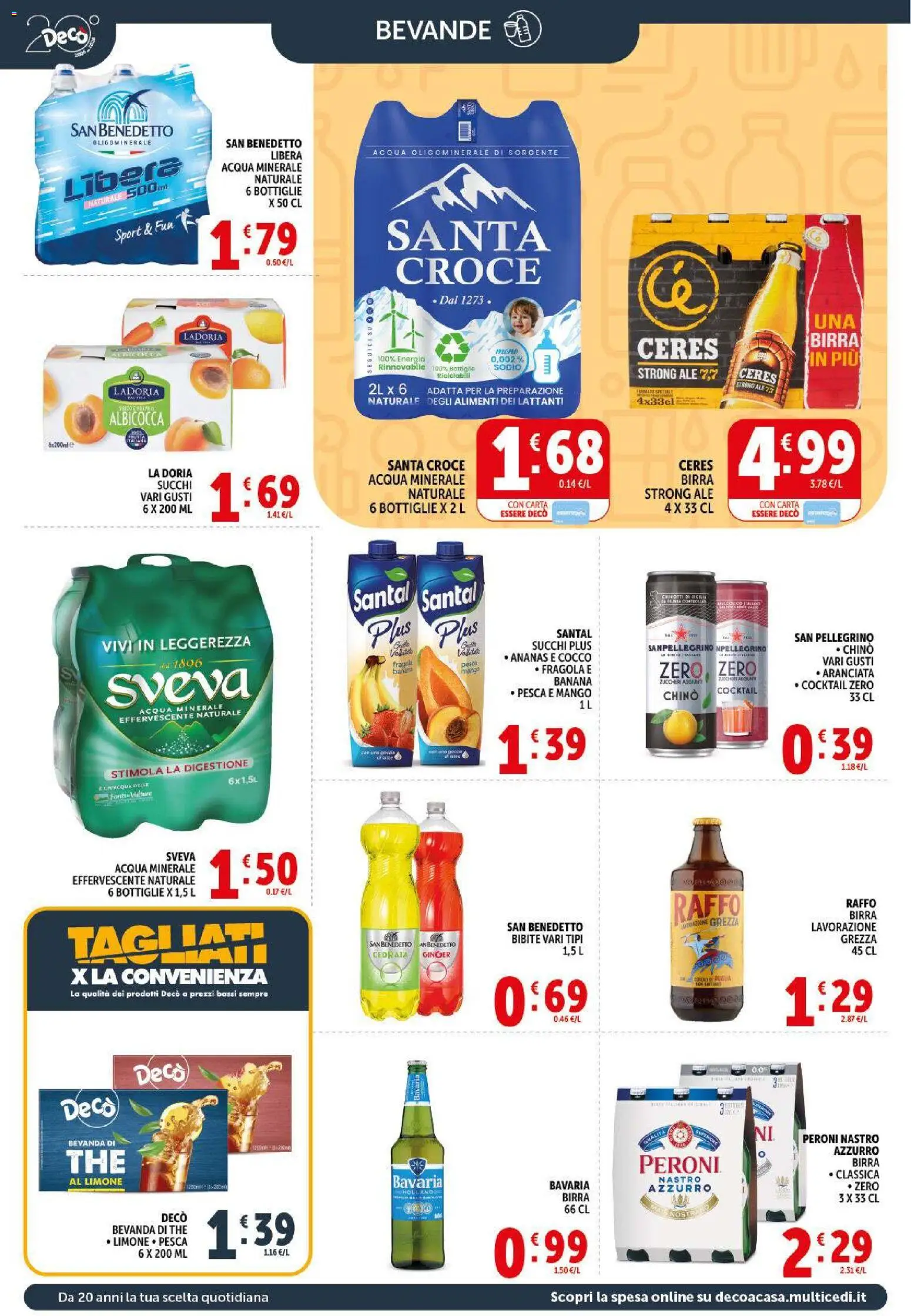 Volantino Decò del 09.04.2026 | Pagina: 16 | Prodotti: Acqua, Bibite, Acqua minerale, Cedrata