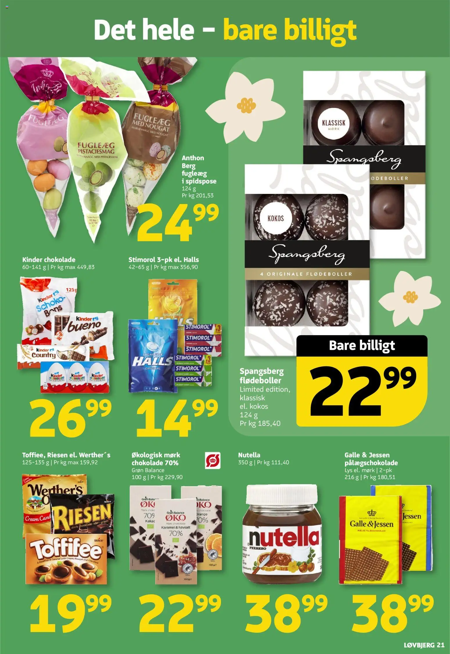 Løvbjerg tilbudsavis – gyldig fra 27.02.2026 | Side: 21 | Produkter: Flødeboller, Pålægschokolade, Nougat, Nutella