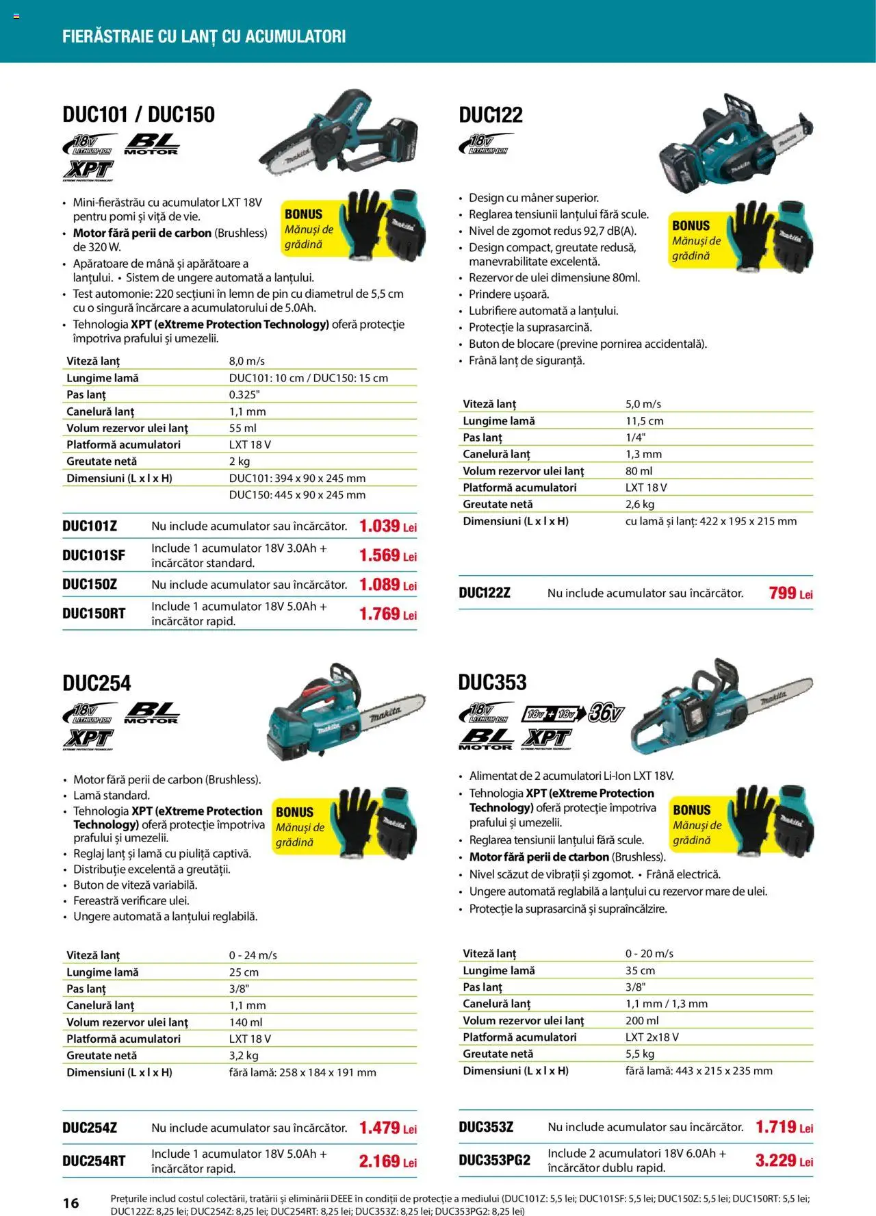 Noul catalog Makita – valabil de la 01.04.2025 | Pagină: 16 | Produse: Mănuși, Fereastră, Mâner, Ulei