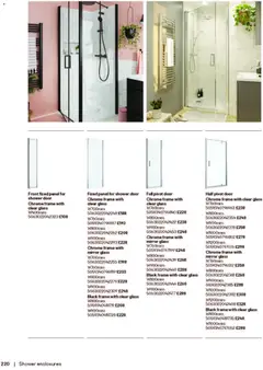 Preview of B&Q - Bathrooms valid from 16.12.2025 | Page: 220 | Products: Shower, Mirror, Door
