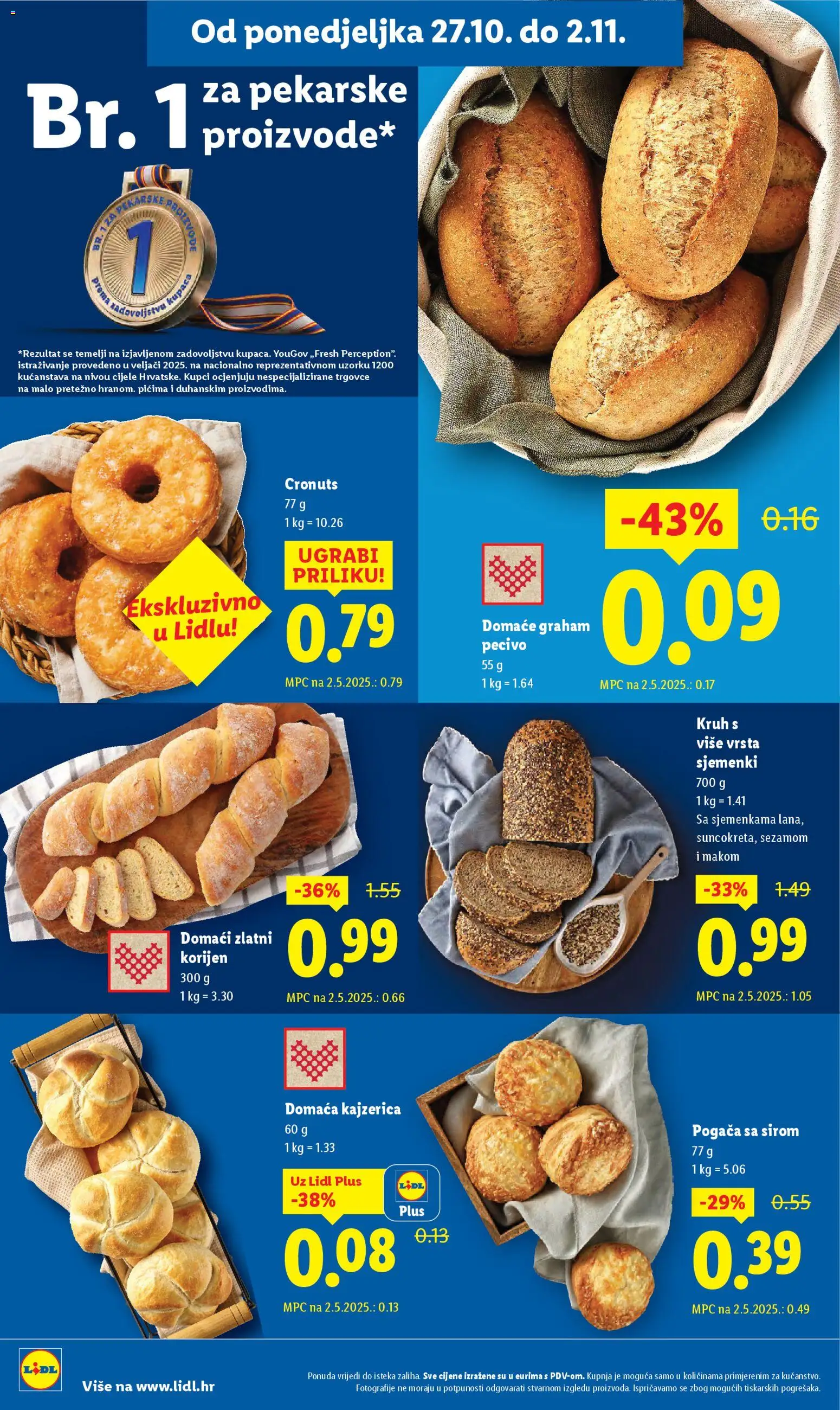 Lidl katalog | vrijedi od 27.10.2025 | Stranica: 6 | Proizvodi: Kruh, Pecivo
