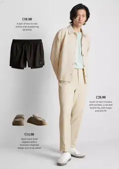 Preview of Primark - Spring sale valid from 01.04.2026 | Page: 3 | Products: Shorts, Slippers, Belt