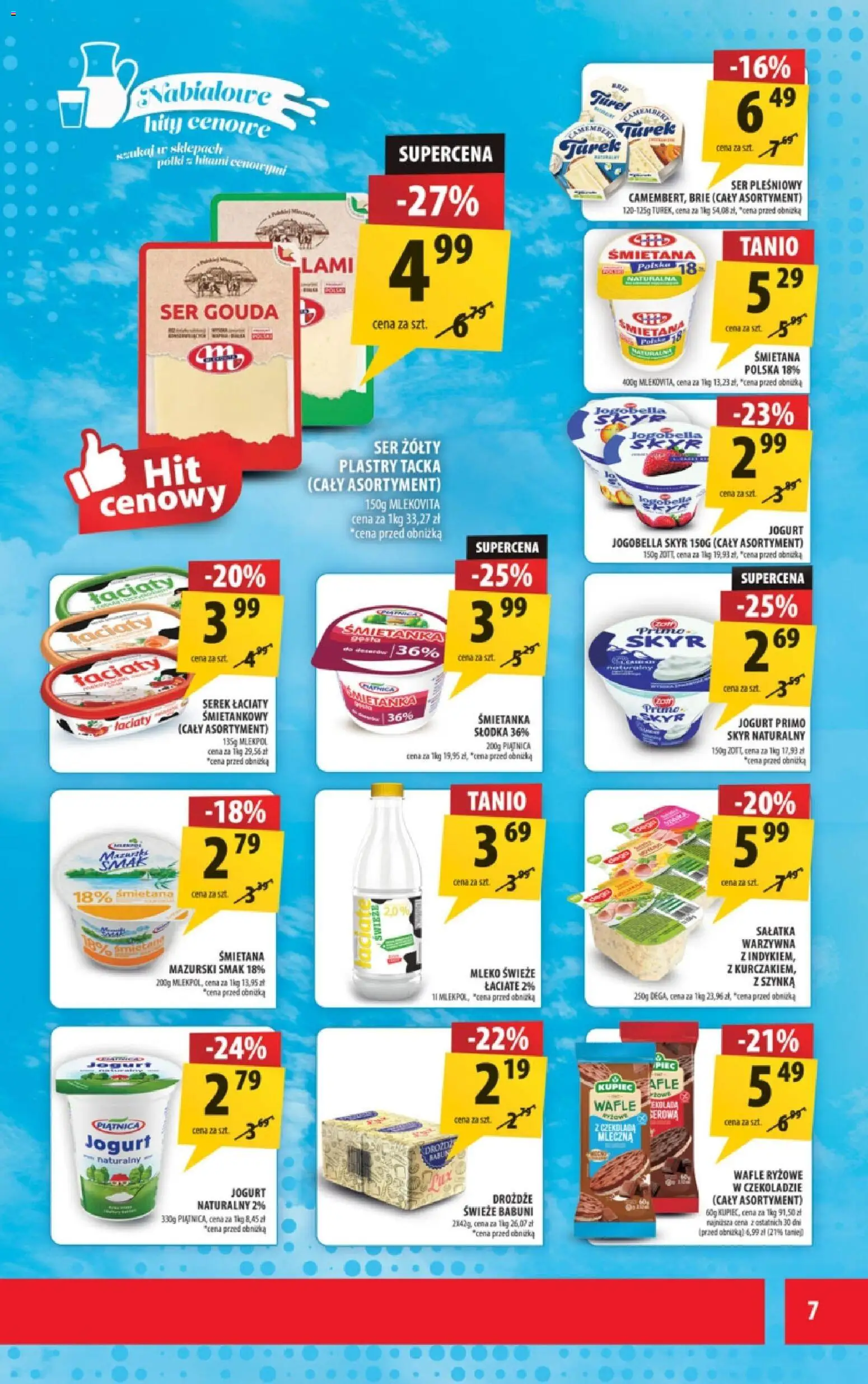 Arhelan Black Friday od 21.11.2025 | Strona: 7 | Produkty: Ser pleśniowy, Serek, Wafle ryżowe, Jogurt