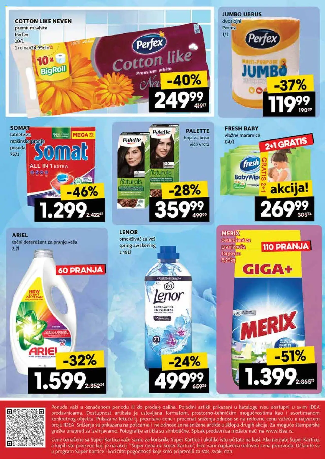 Idea katalog - važi od 18.09.2025 | Strana: 14 | Proizvode: Deterdžent, Tečni deterdžent, Ariel, Ubrus