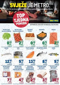 Metro - Top tjedna ponuda - Pregled kataloga iz trgovine Metro, vrijedi od 20.04.2026