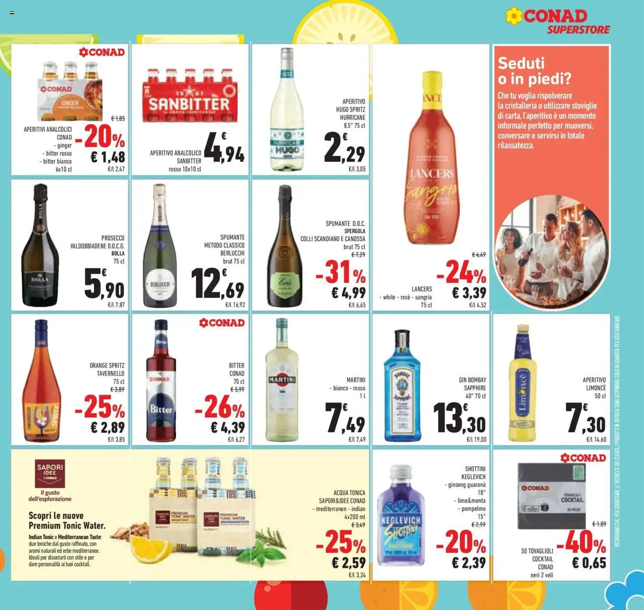 Volantino Conad del 15.07.2025 | Pagina: 23 | Prodotti: Vodka, Prosecco, Pompelmo, Aperitivo