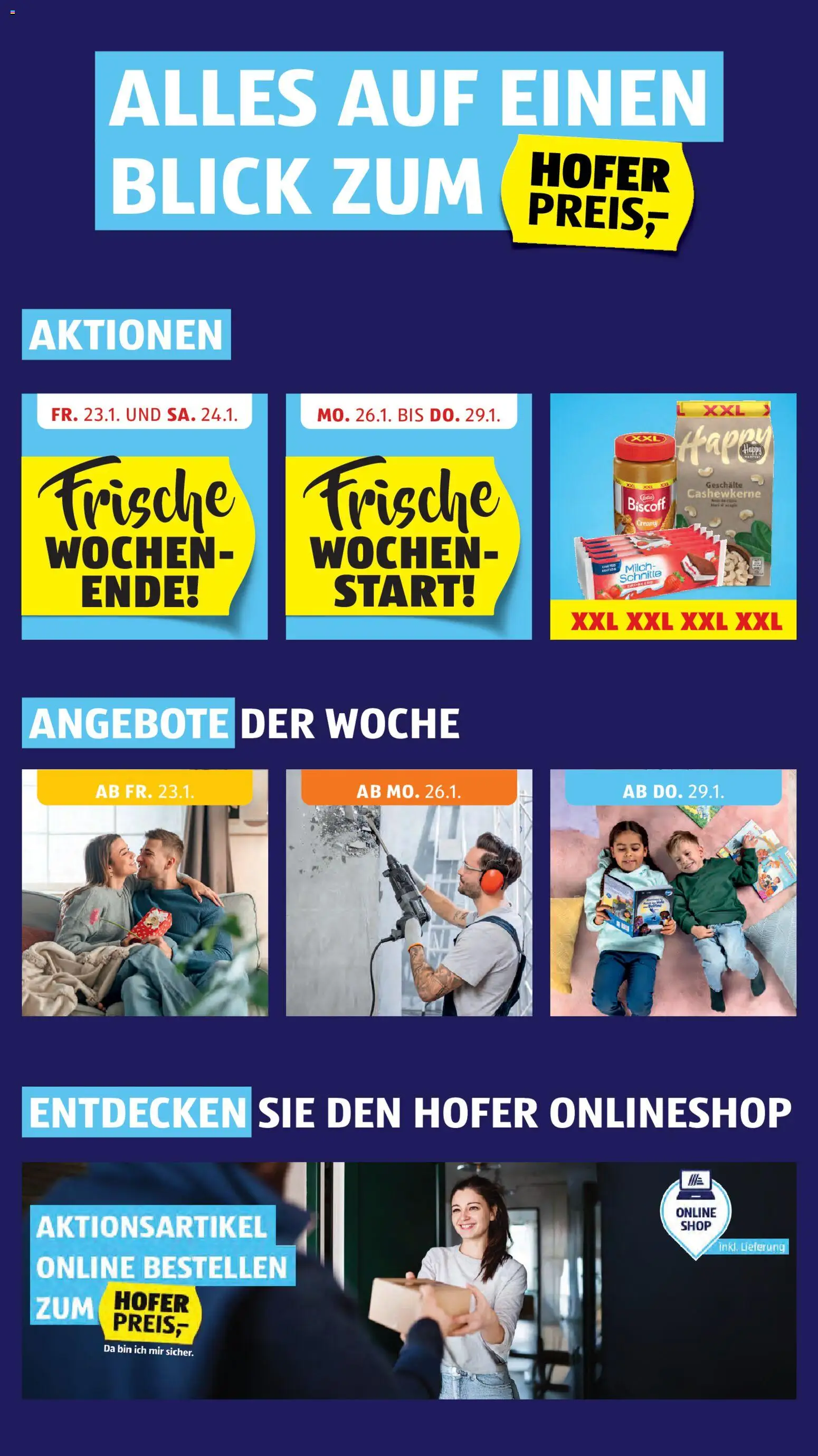 Hofer Flugblatt gültig ab 23.01.2026 | Seite: 2 | Produkte: Milch