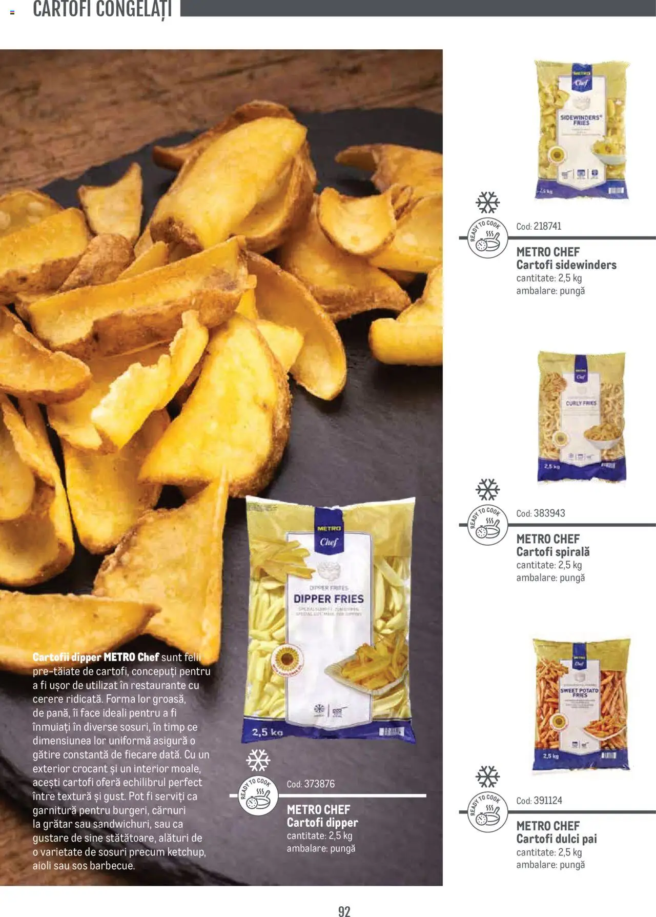 Noul catalog Metro – valabil de la 14.11.2024 | Pagină: 92 | Produse: Pungă, Grătar, Cartofi, Sos