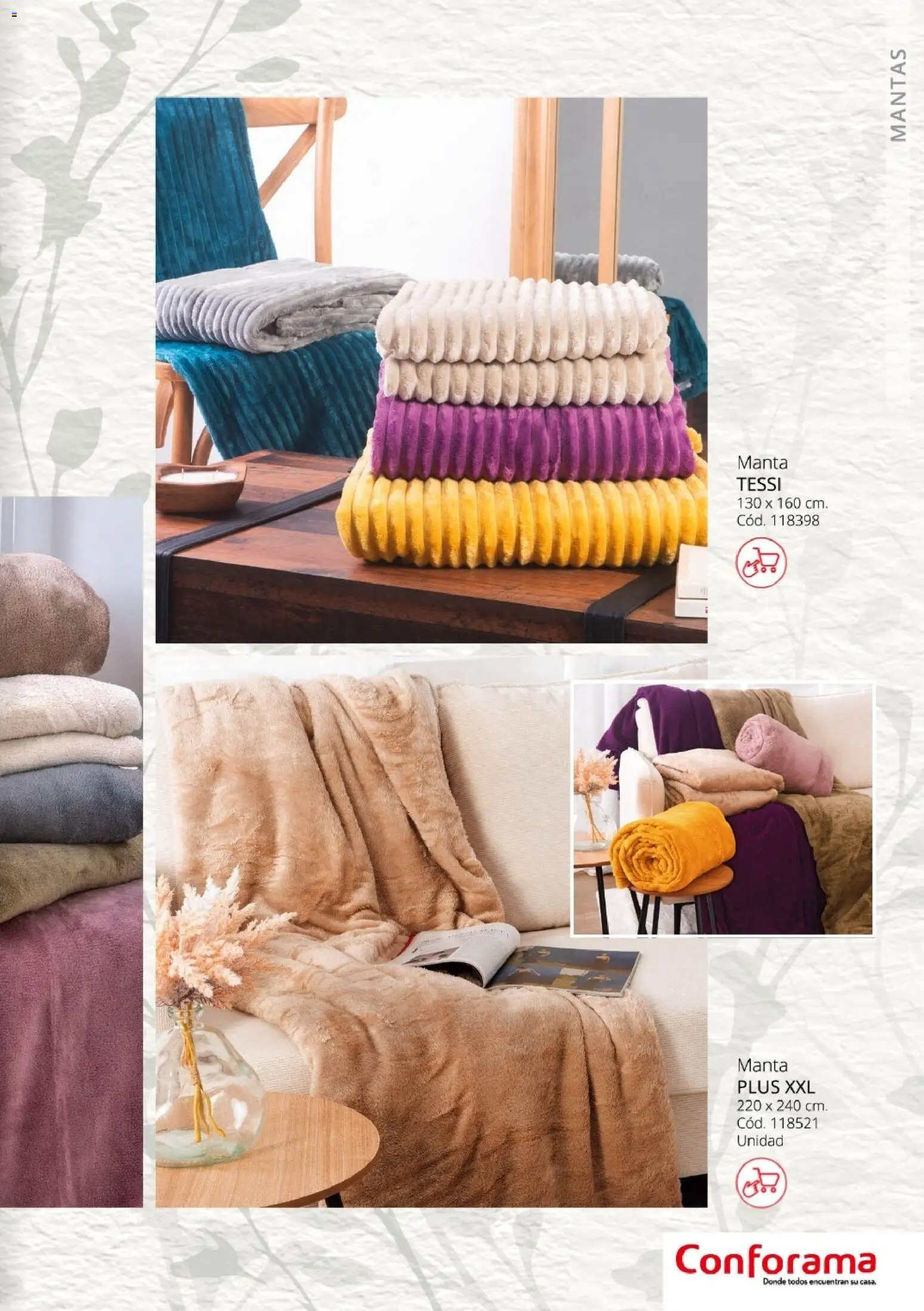 Conforama - Guía de textil 2026 │ válido desde el 05.02.2026 | Página: 25 | Productos: Manta