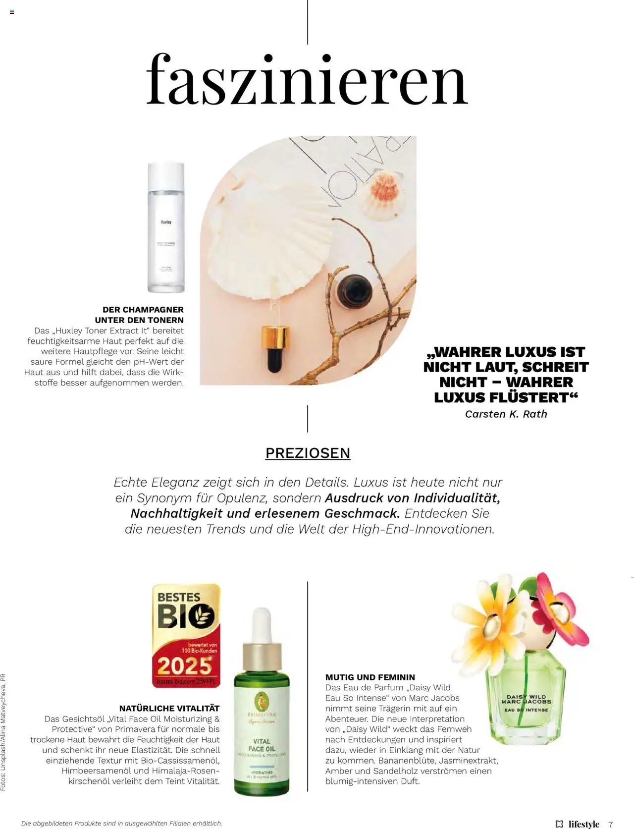 Müller Magazine Lifestyle 3/25 gültig ab 16.05.2025 | Seite: 7 | Produkte: Toner, Parfüm